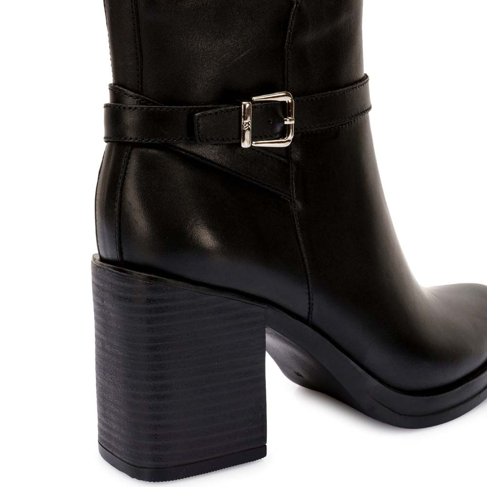 Botín Jodhpur Casual FER-2543 Negro Viale Cuero - Imagen 2