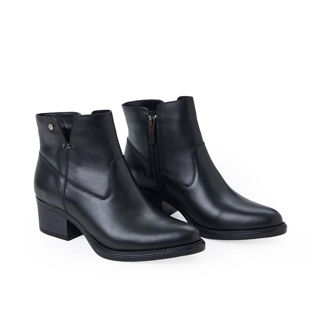 Botín Texana Casual FER-2535 Negro Viale Cuero - Imagen 4