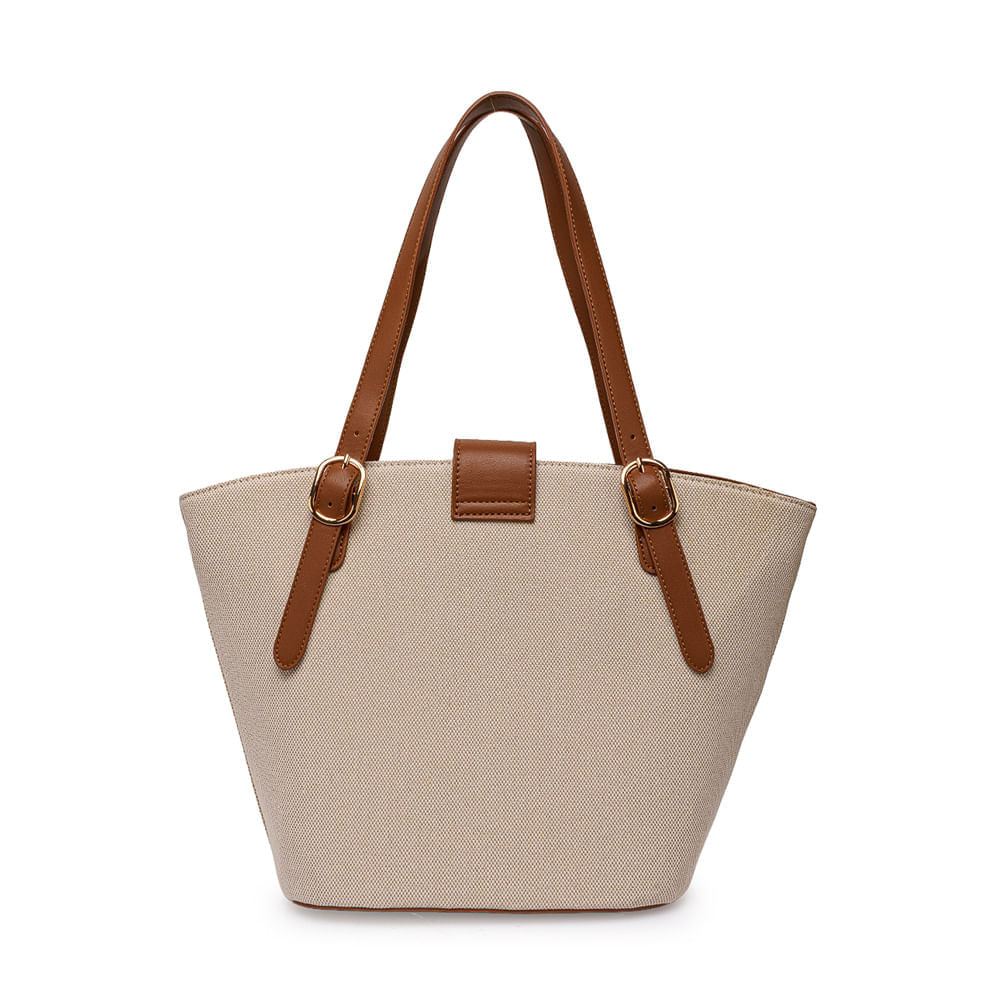 Cartera Briganti Tote BRI-CJ2601 Yute/Natural - Imagen 2