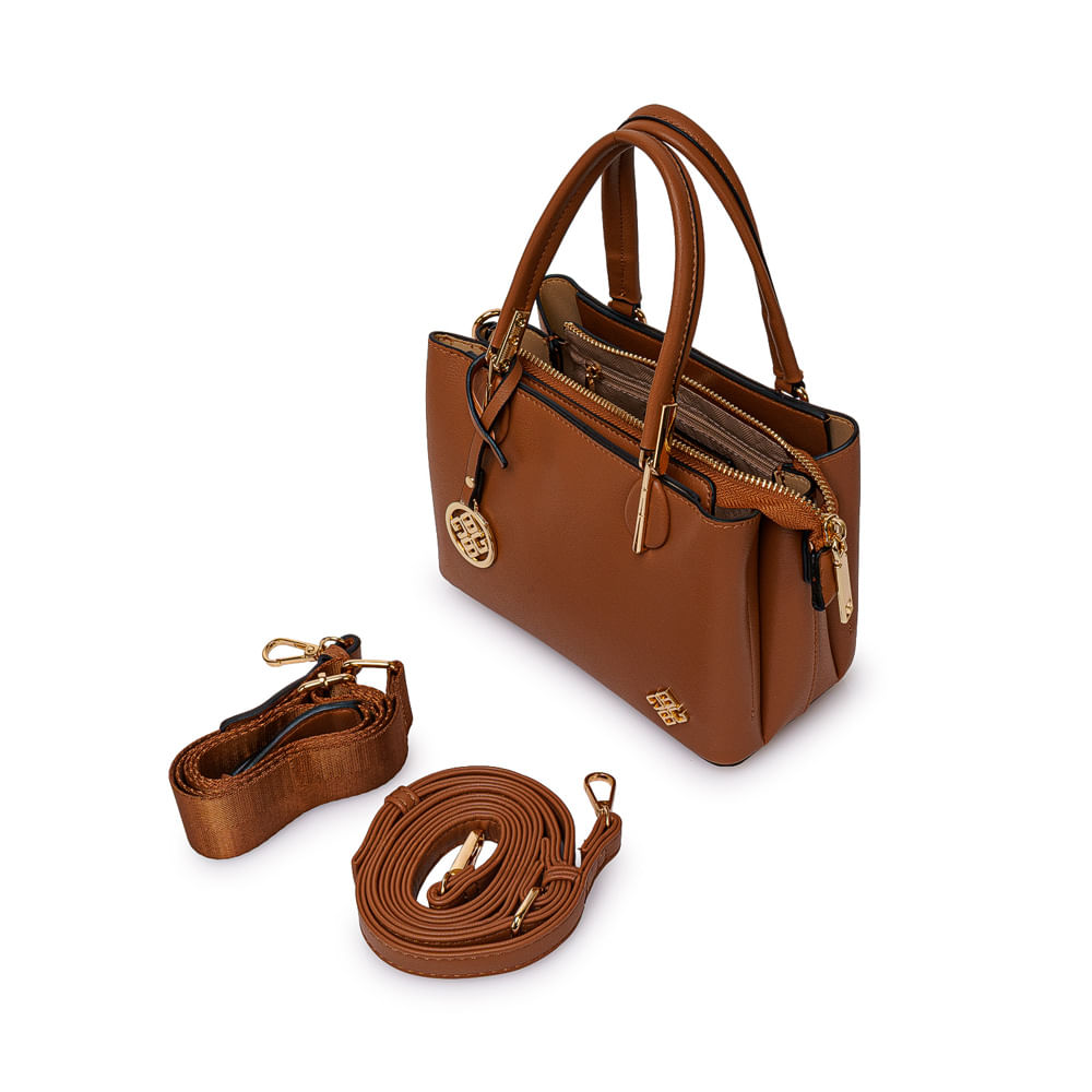 Cartera Briganti Satchel BRI-CM2601 Mocca - Imagen 3