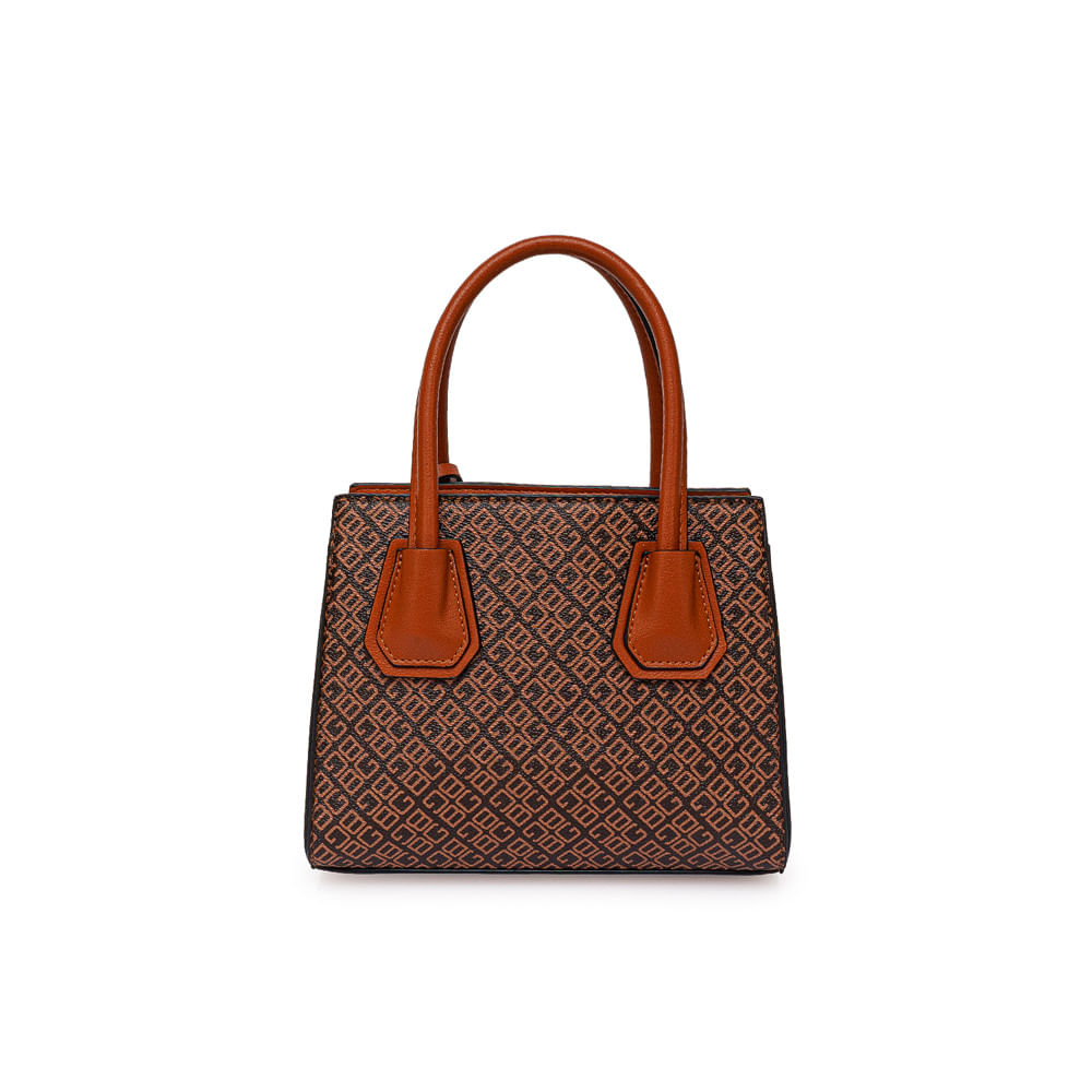 Cartera Briganti Satchel BRI-CM2604 Marrón/Natural - Imagen 2