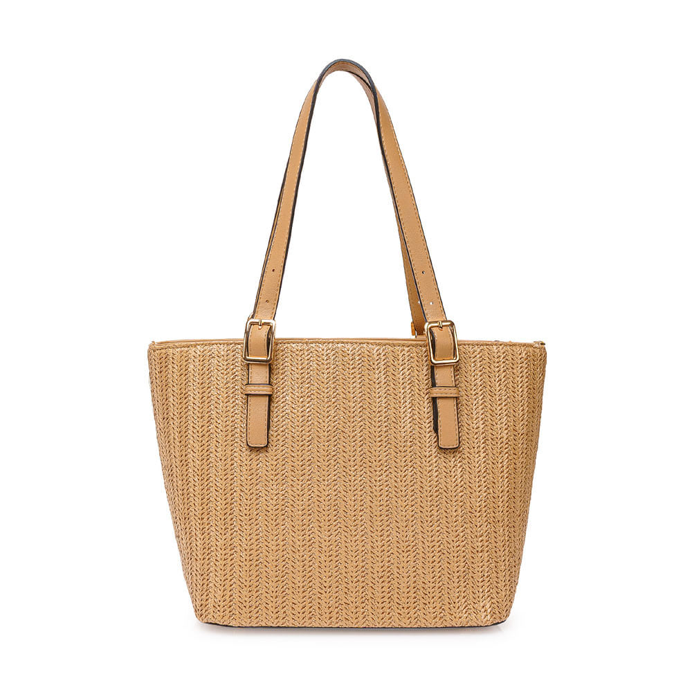 Cartera Briganti Satchel BRI-CS2604 Yute/Natural - Imagen 2