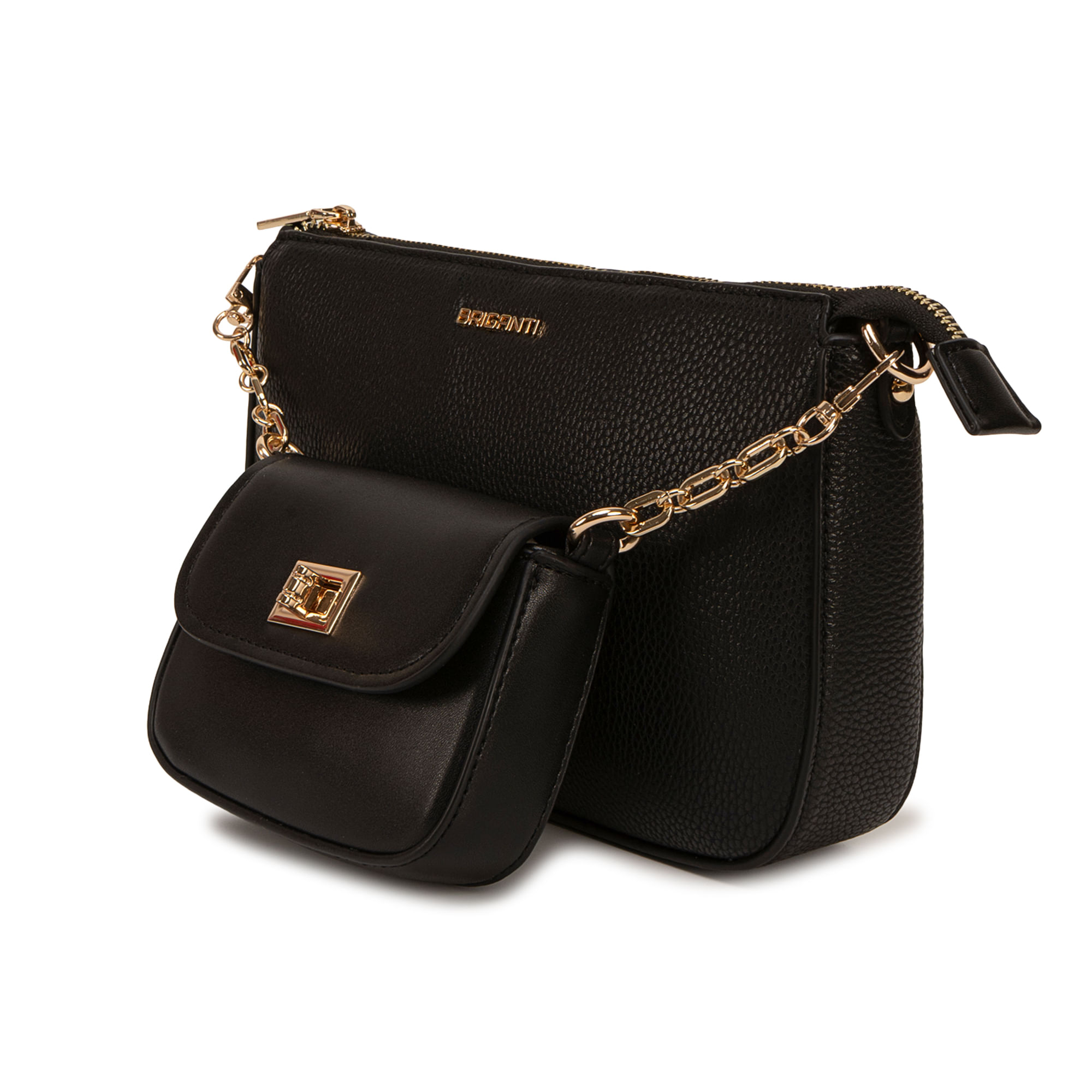 Morral Briganti Crossbody BRI-MO2608 Negro - Imagen 4