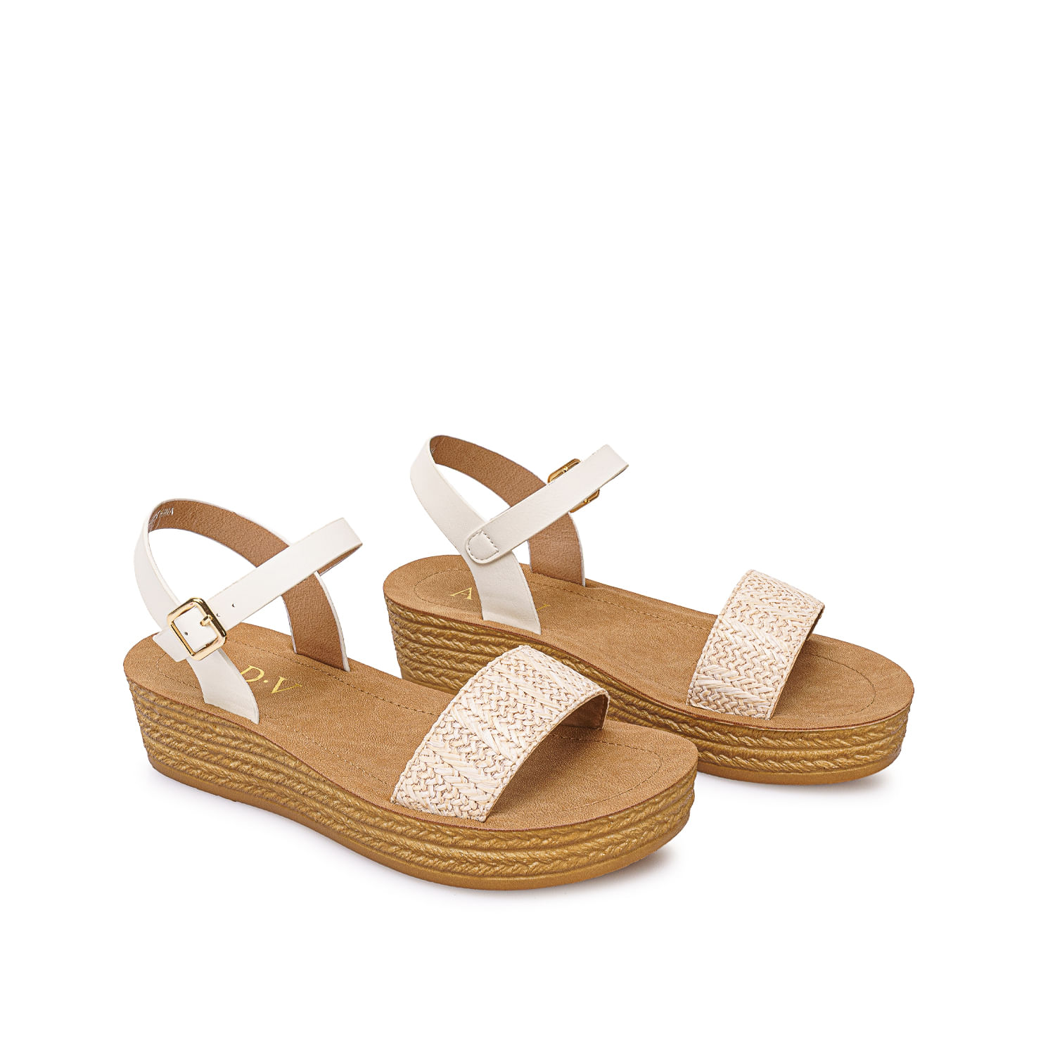 Sandalia D'orsay Casual CAMI-2611 Blanco ADV - Imagen 4