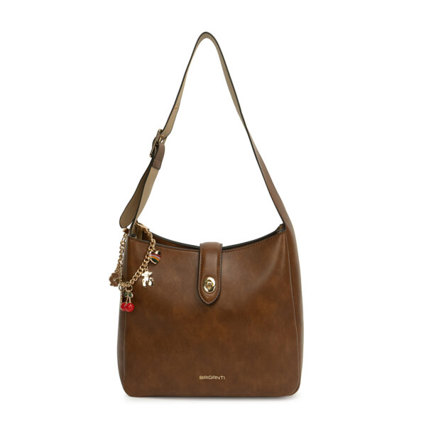 Cartera Briganti Mini Shoulder BRI-CM2626 Habano