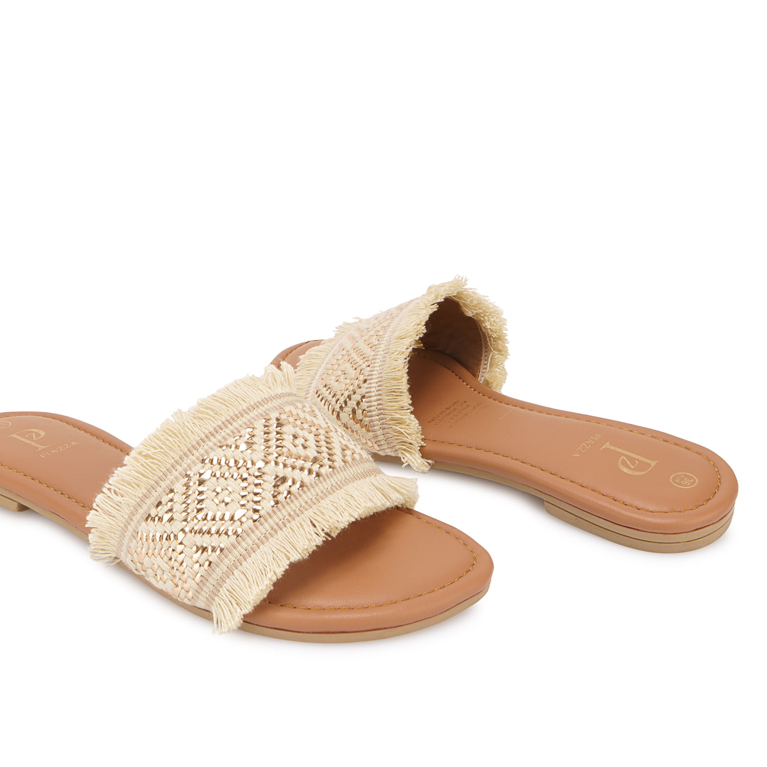 Sandalia Slide Casual CESI-2609 Beige Piazza - Imagen 2