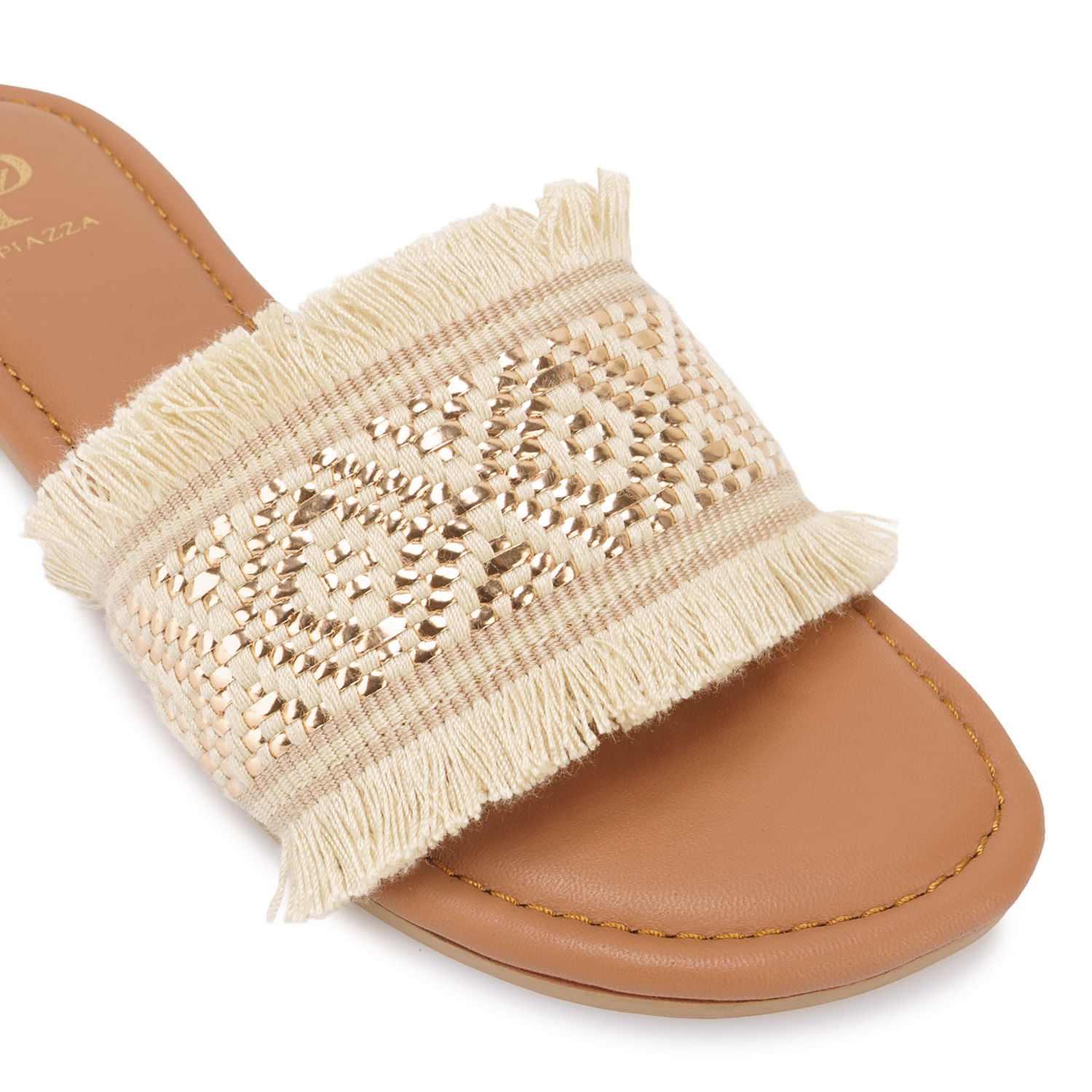 Sandalia Slide Casual CESI-2609 Beige Piazza - Imagen 3