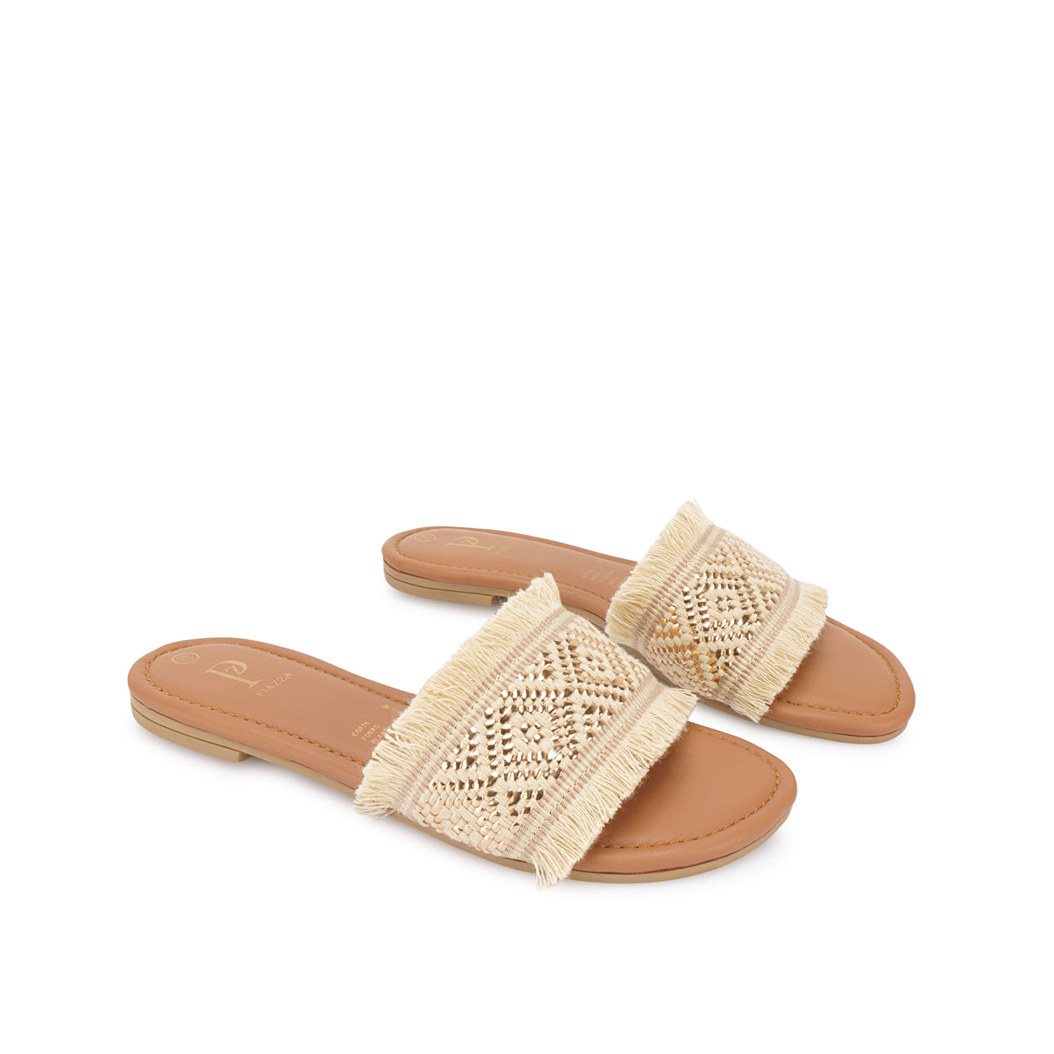 Sandalia Slide Casual CESI-2609 Beige Piazza - Imagen 8