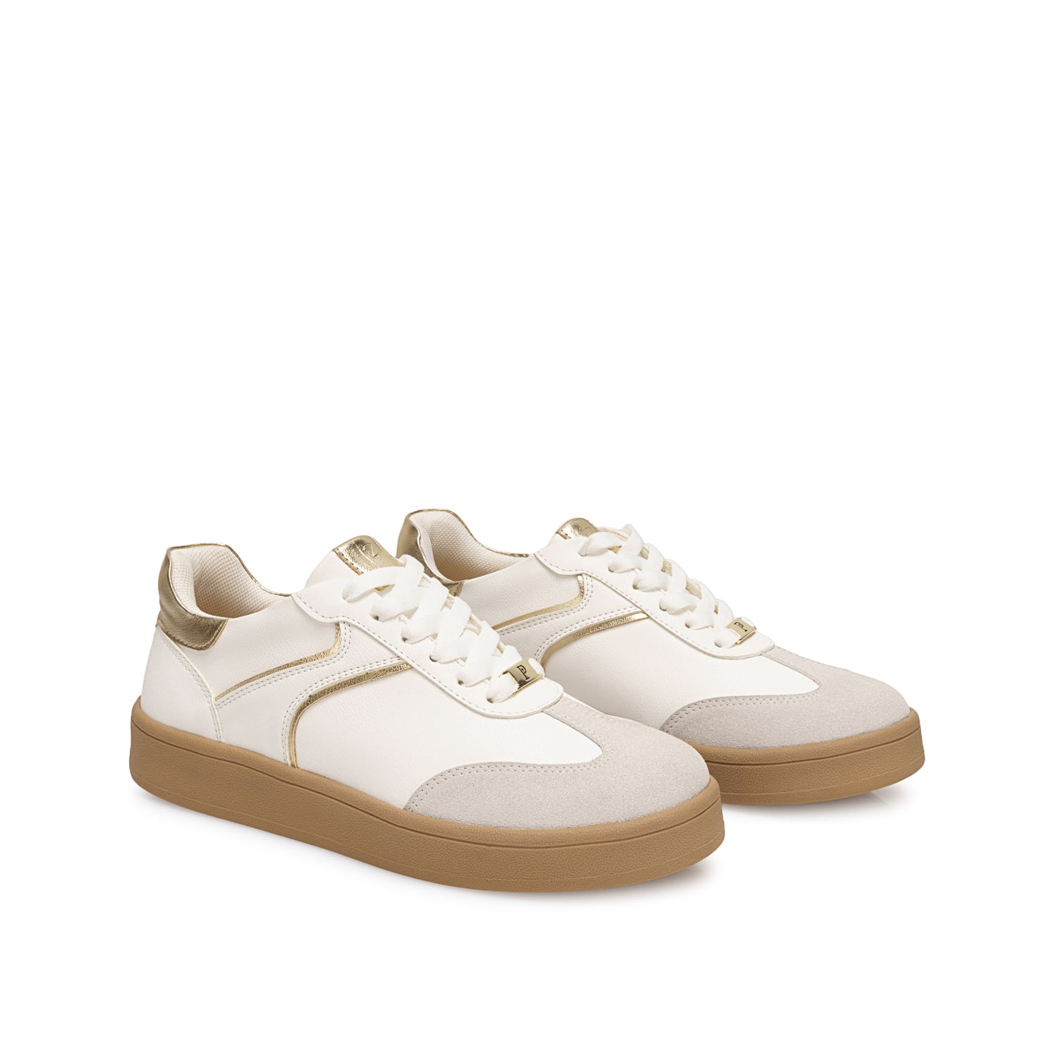 Zapatilla Casual CESI-2615 Blanco/Dorado Piazza - Imagen 4
