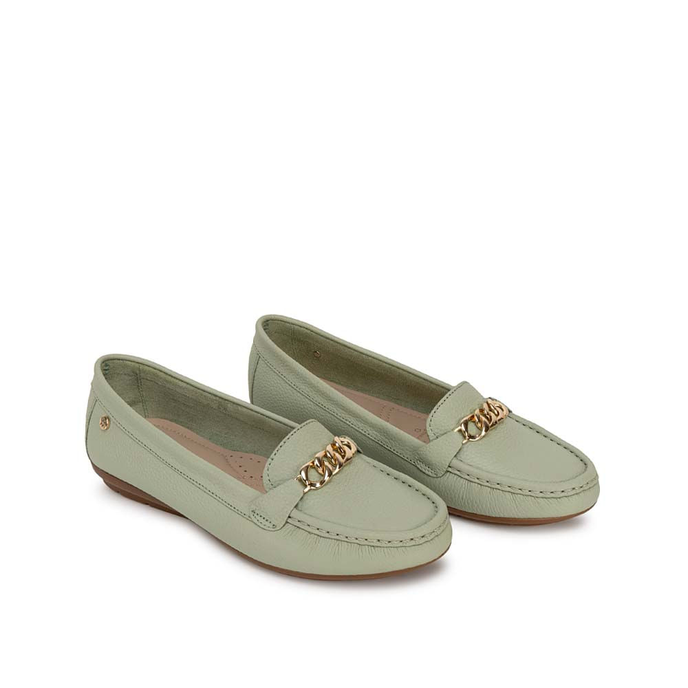 Zapato Mocasín Casual CORE-2504 Verde/Menth Viale Cuero - Imagen 7