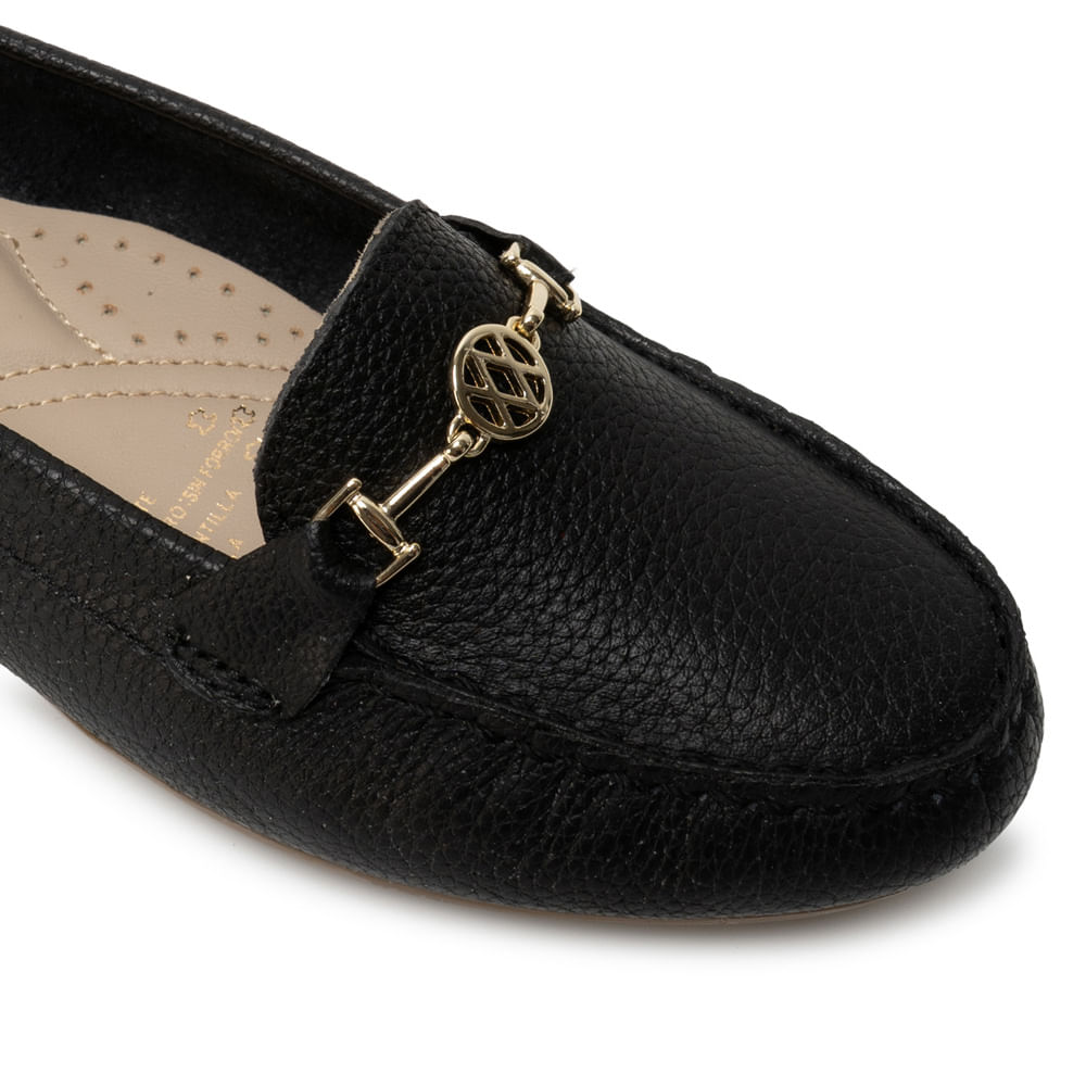 Zapato Mocasín Casual CORE-2510 Negro Viale Cuero - Imagen 2