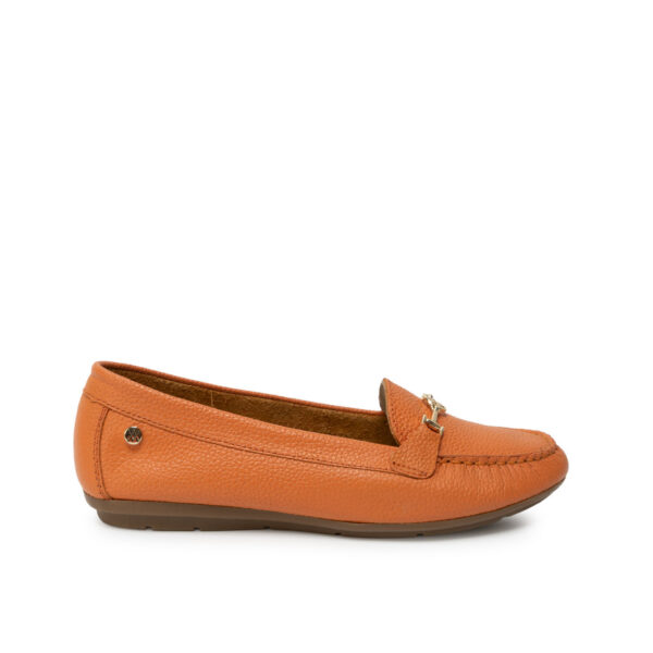 Zapato Mocasín Casual CORE-2510 Naranja Viale Cuero