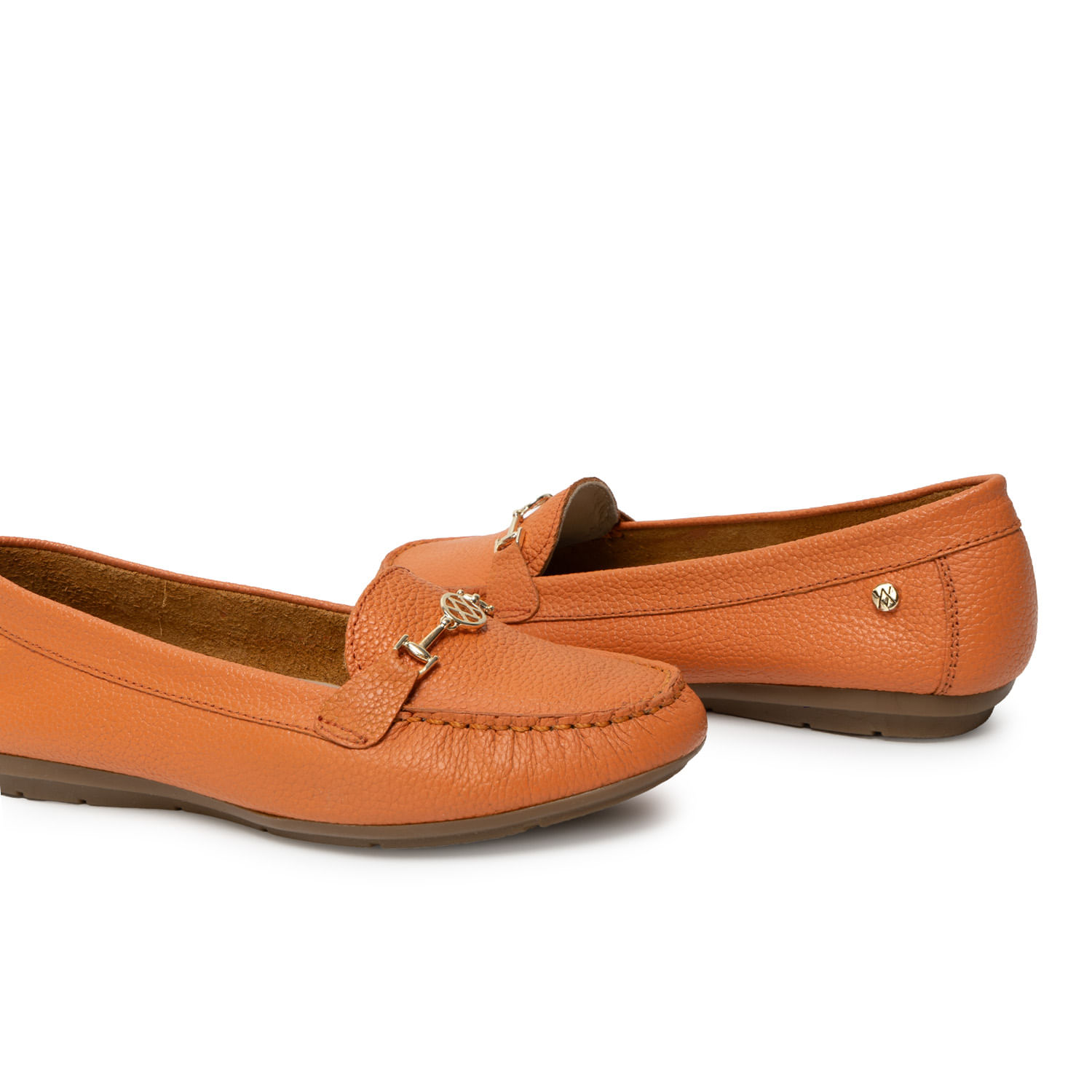 Zapato Mocasín Casual CORE-2510 Naranja Viale Cuero - Imagen 2
