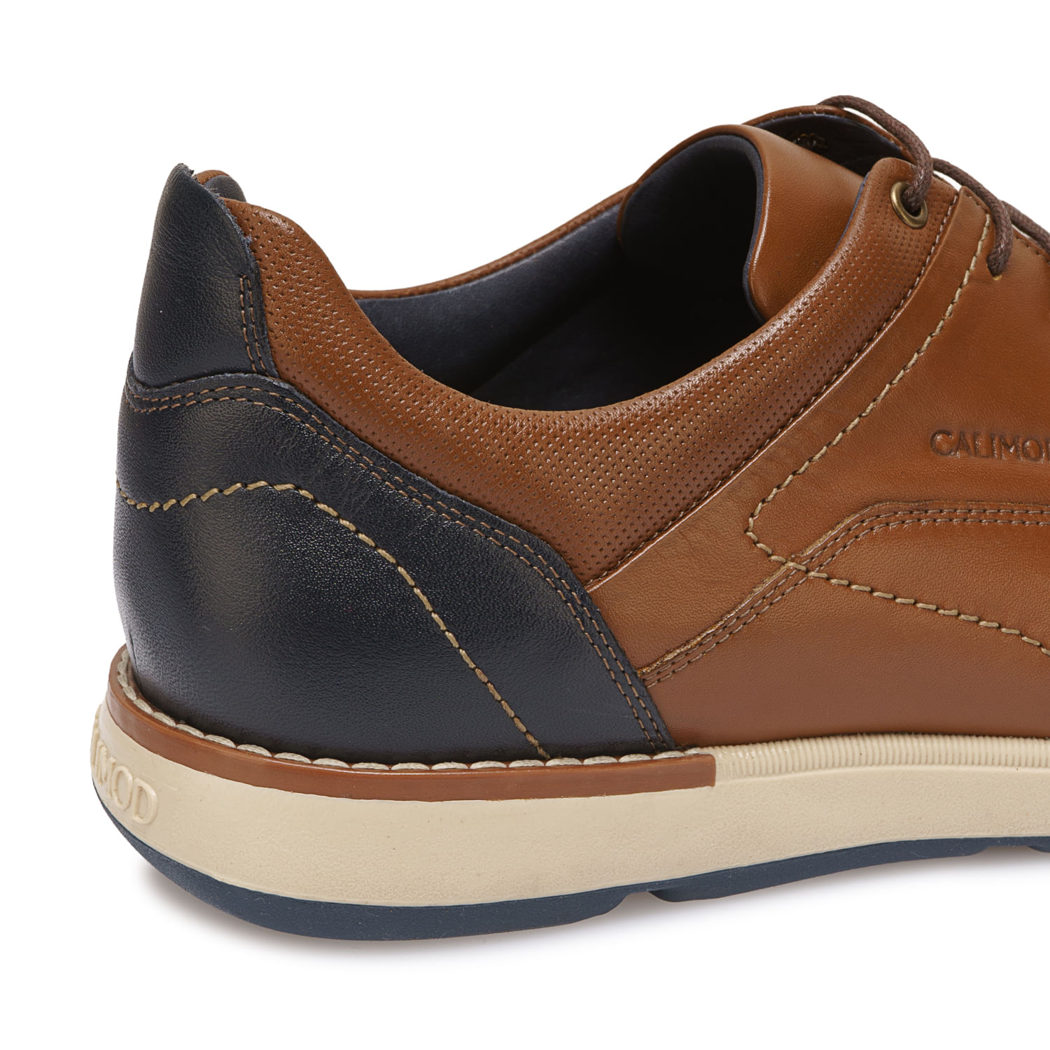 Zapato Derby Casual CYV-006 Tan Calimod Cuero - Imagen 3