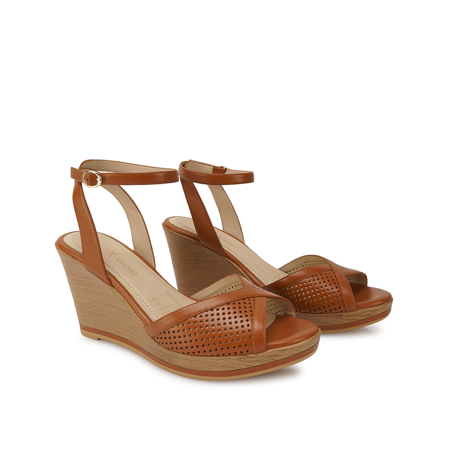 Sandalia D'orsay Casual DAYA-2603 Natural Viale Cuero - Imagen 12
