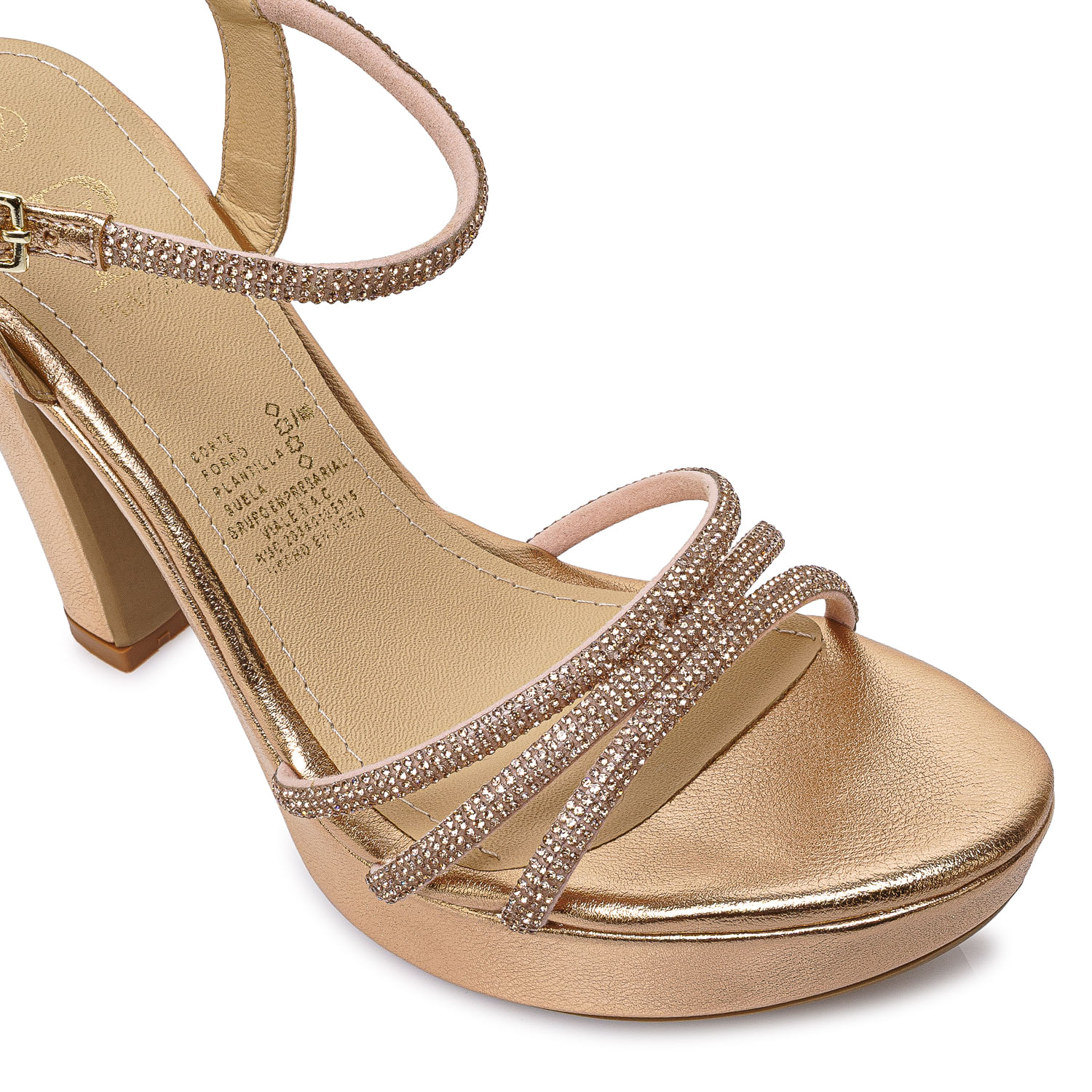 Sandalia D'Orsay DEXA-2609 Oro Rosa Piazza - Imagen 3