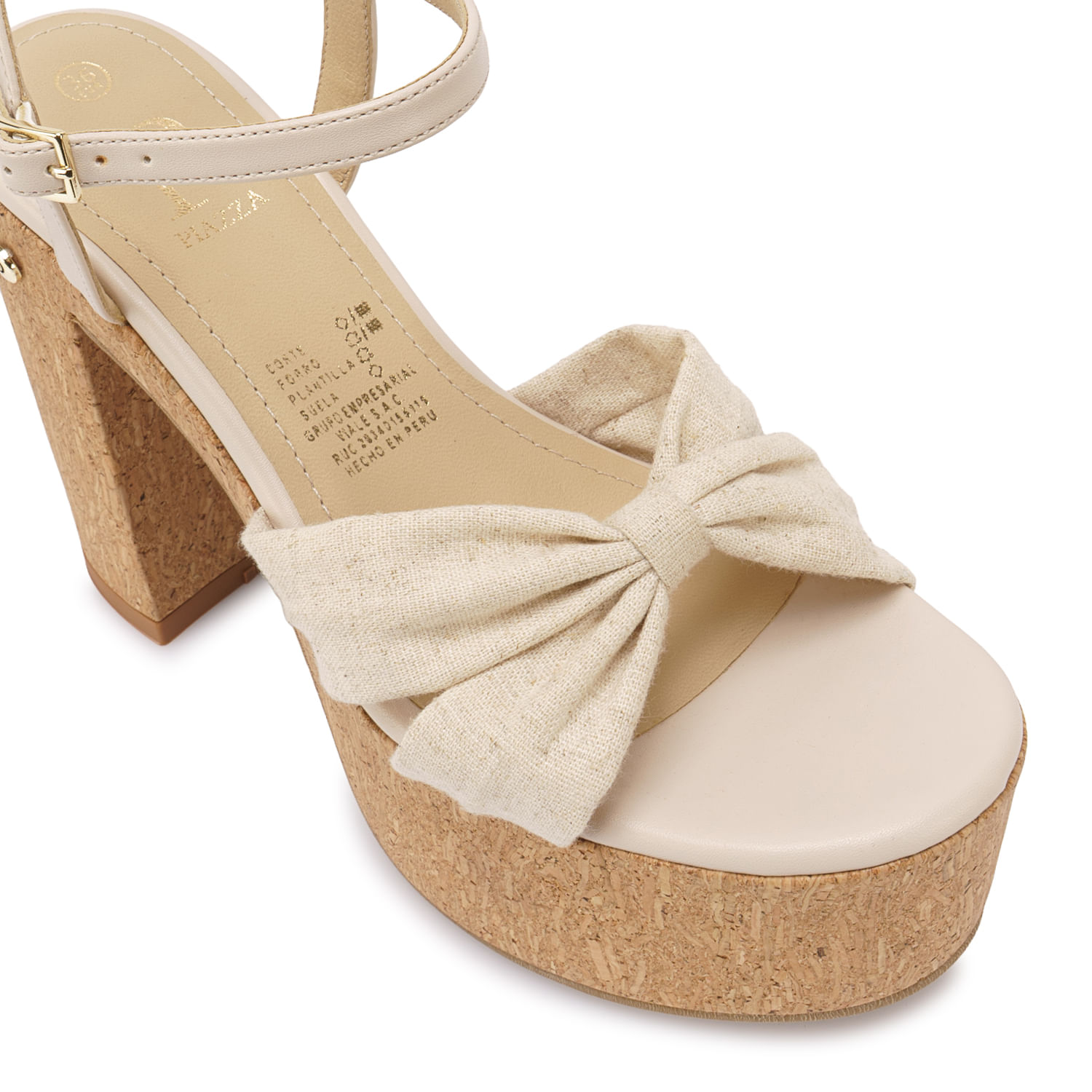 Sandalia D'orsay Casual DEXA-2615 Hueso Piazza - Imagen 3