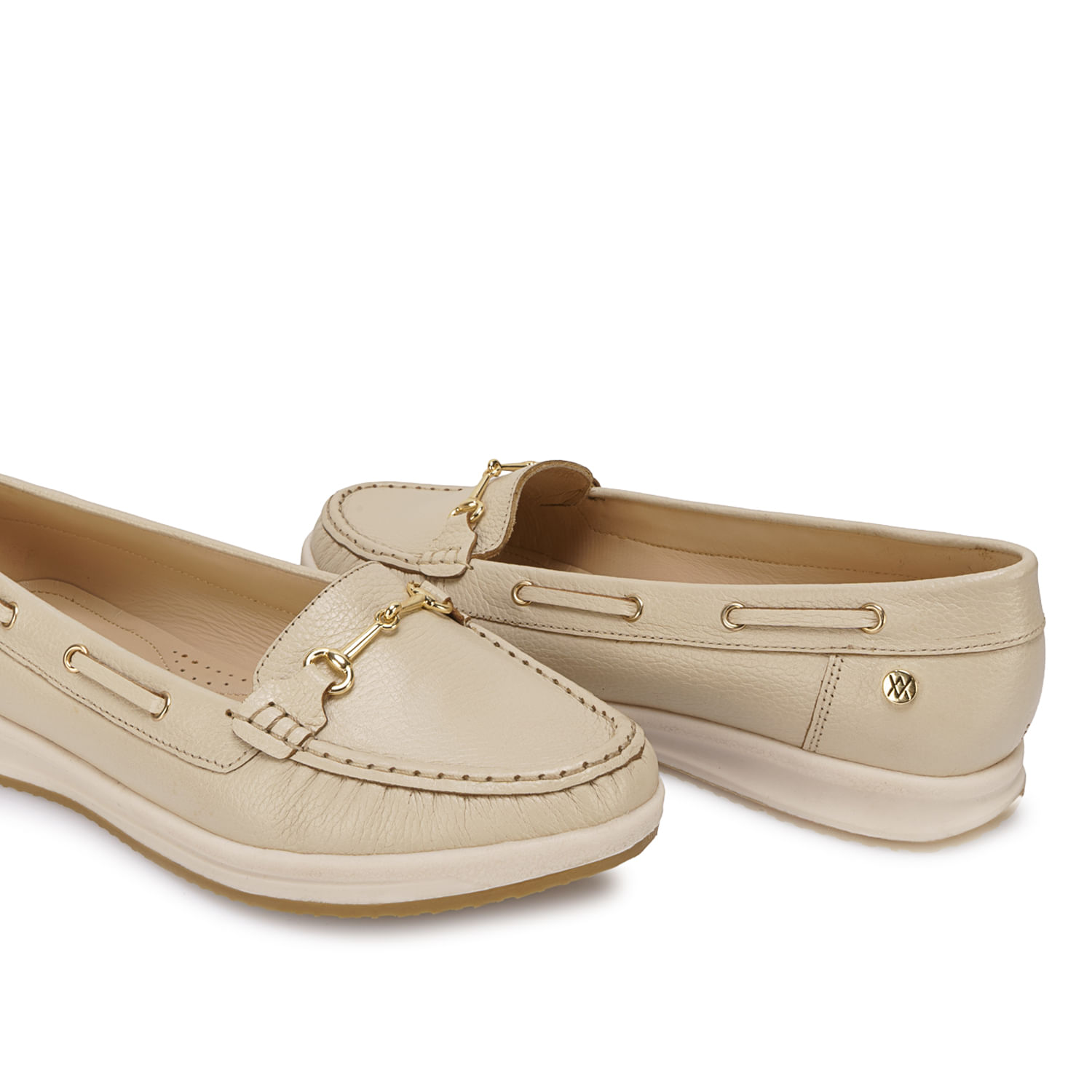 Zapato Mocasín Casual DK-2604 Vainilla Viale Cuero - Imagen 2