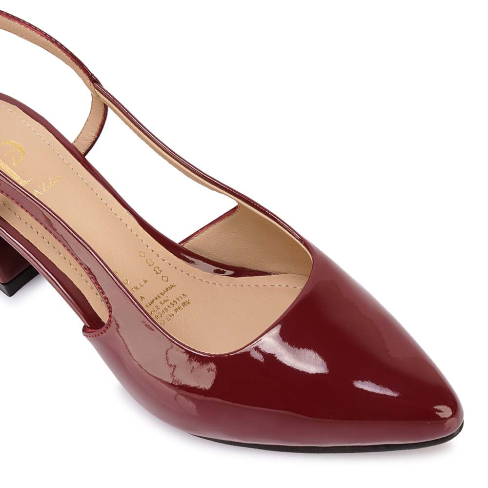 Zapato Stiletto Casual DON-2503 Vino Piazza - Imagen 2