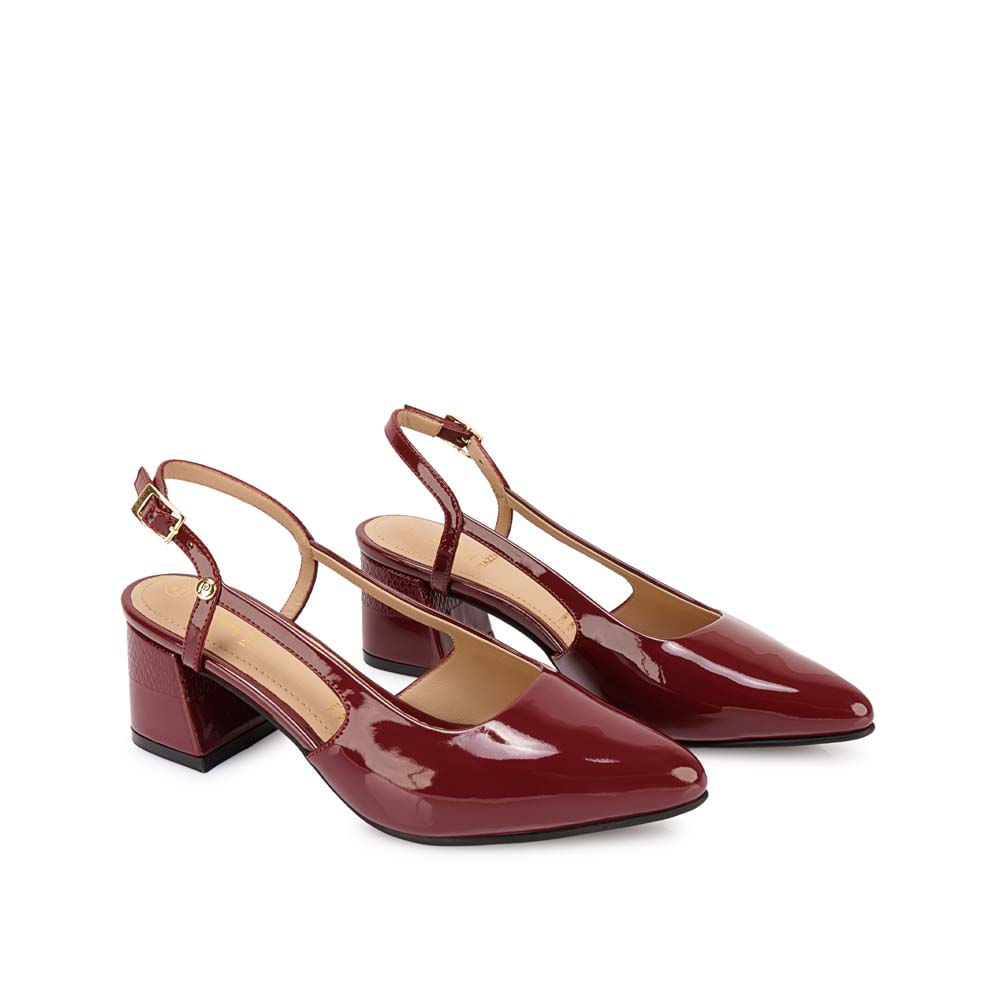 Zapato Stiletto Casual DON-2503 Vino Piazza - Imagen 8