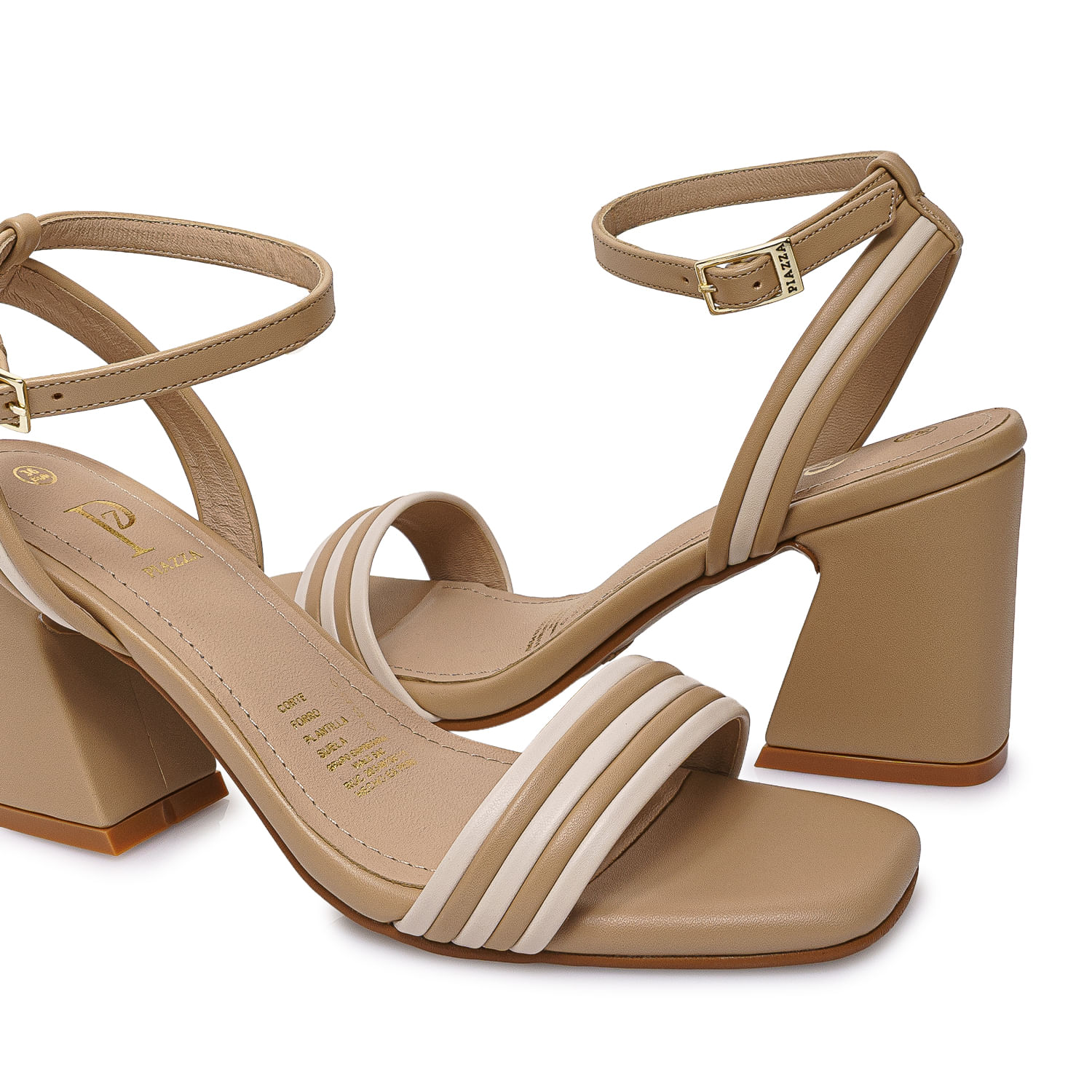 Sandalia D'Orsay Casual DON-2605 Beige/Hueso Piazza - Imagen 2