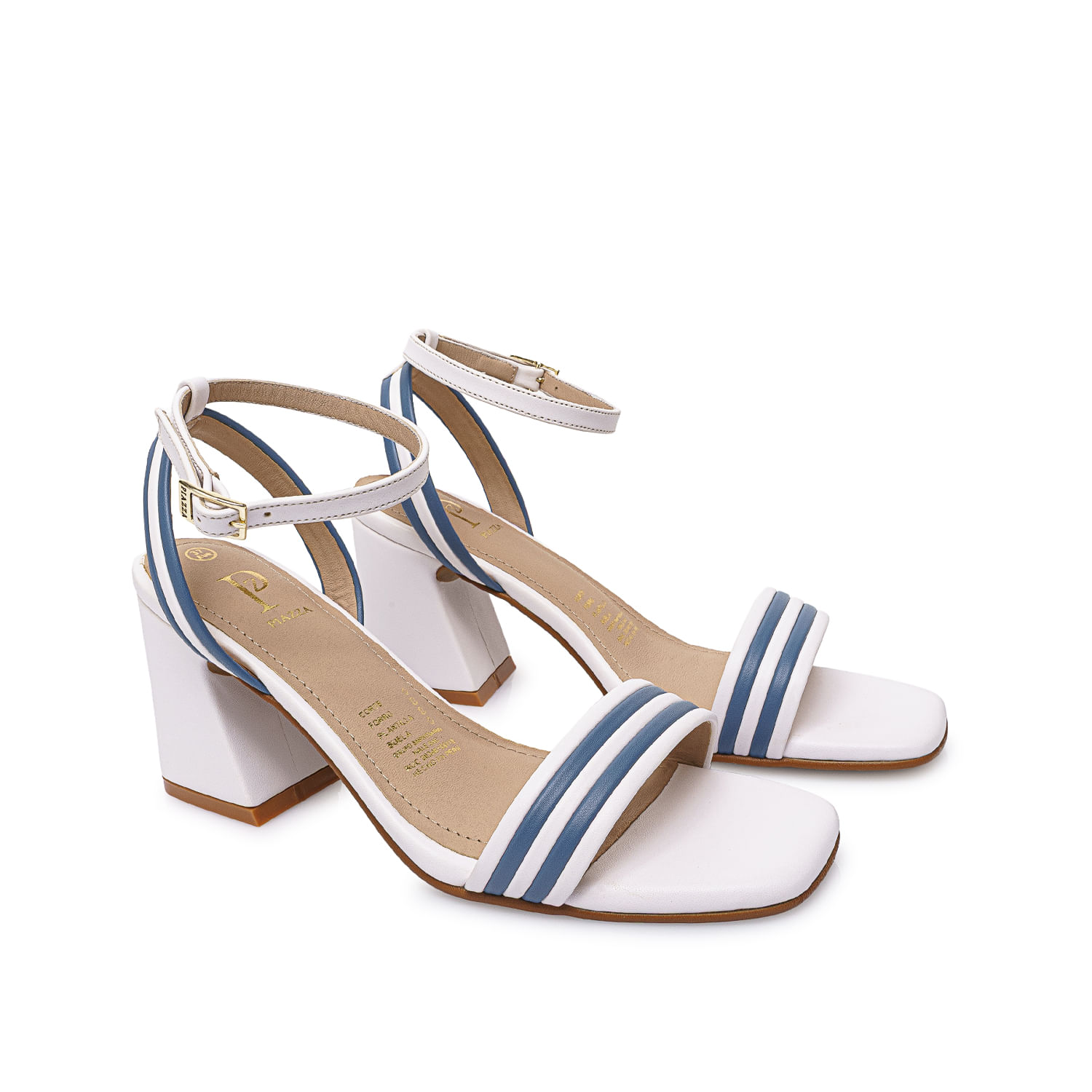Sandalia D'Orsay Casual DON-2605 Blanco/Acero Piazza - Imagen 8