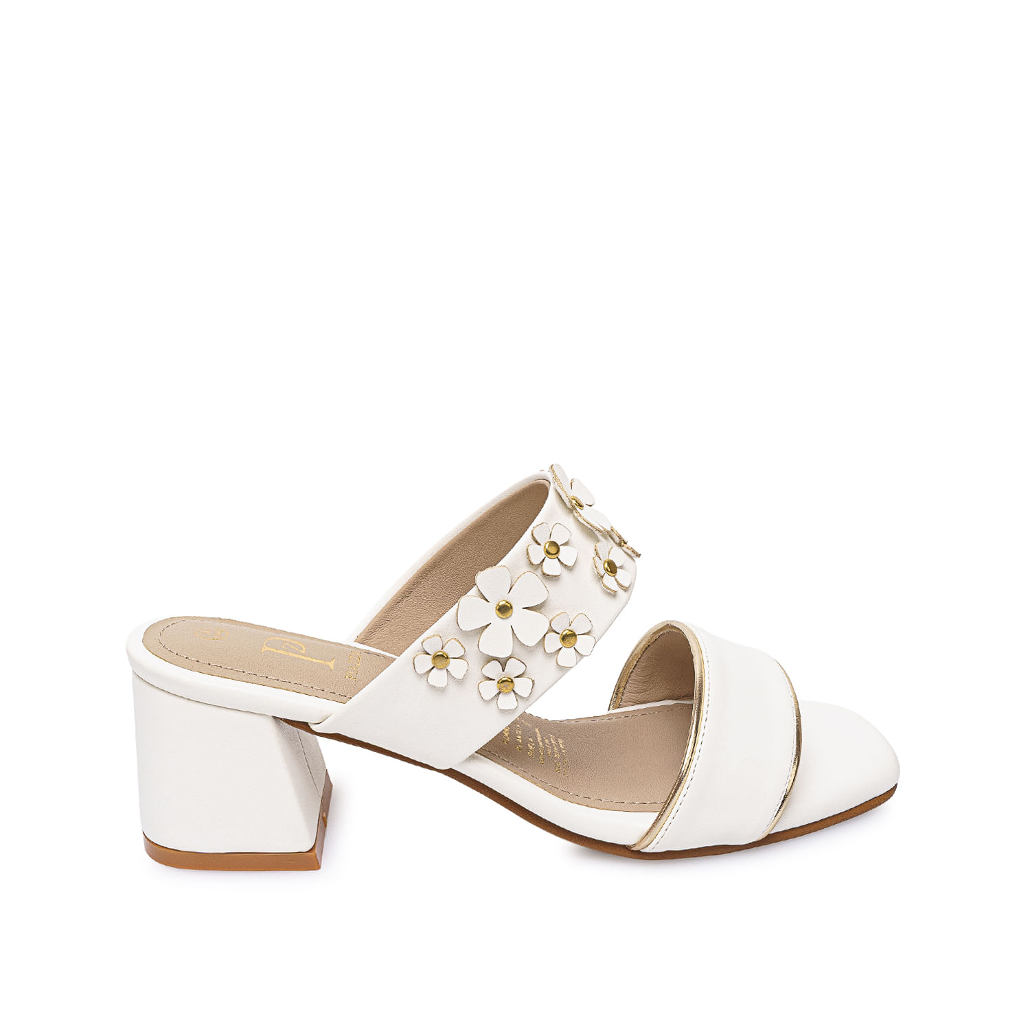 Sandalia D'orsay Casual DON-2615 Blanco Piazza - Imagen 5