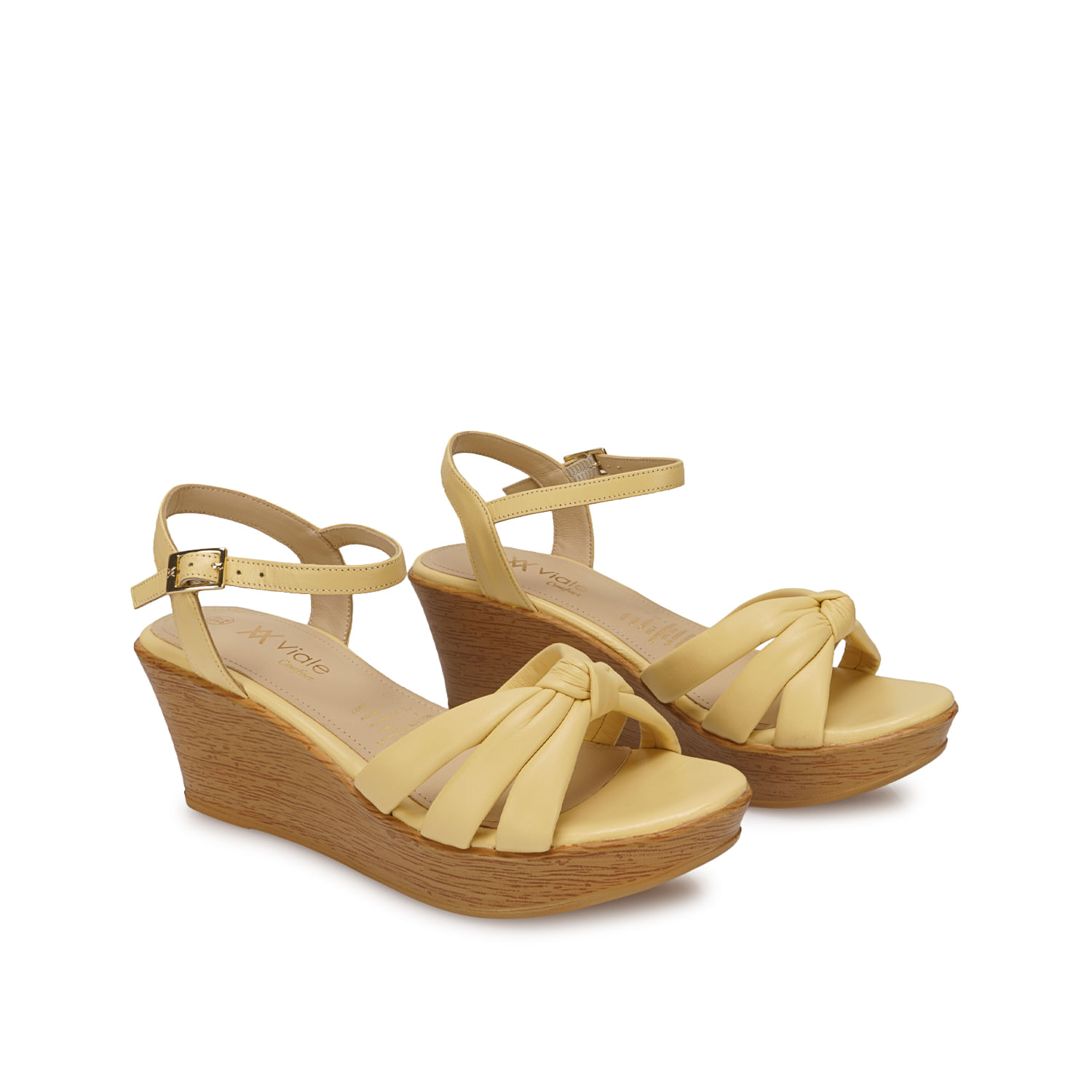 Sandalia D'orsay Casual ECO-2602 Mantequilla Viale Cuero - Imagen 4