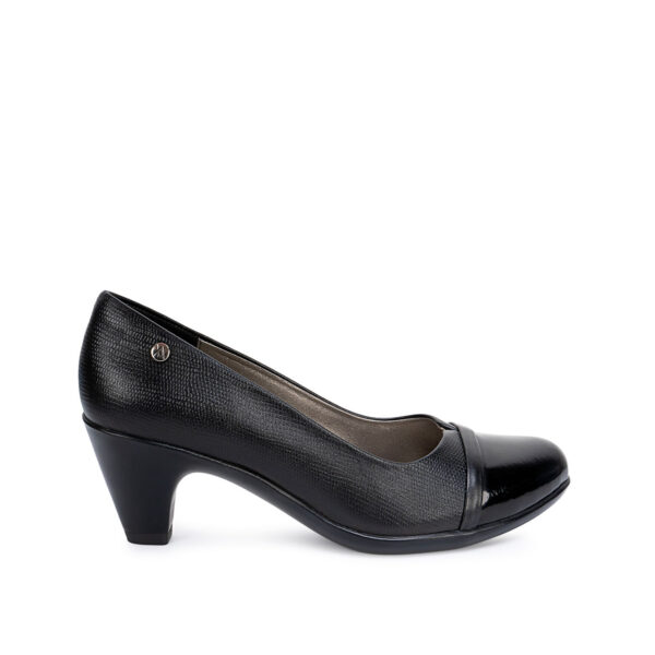 Zapato Reina Casual ECO-2618 Negro Viale Cuero