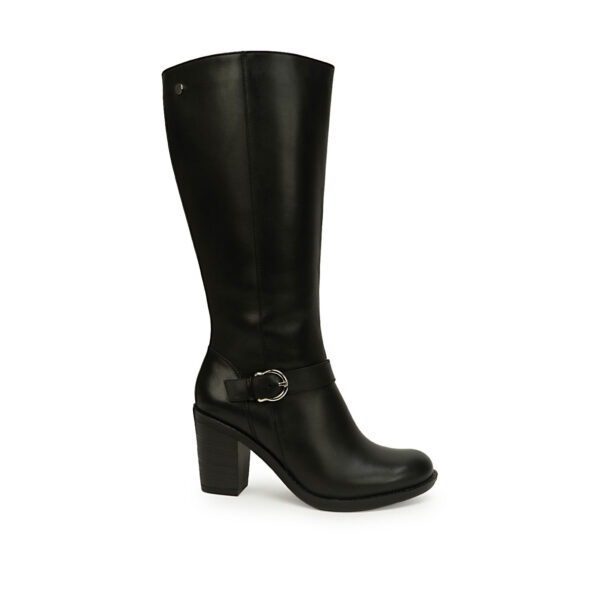 Bota Alta Jodhpur Casual FER-2629 Negro Viale Cuero