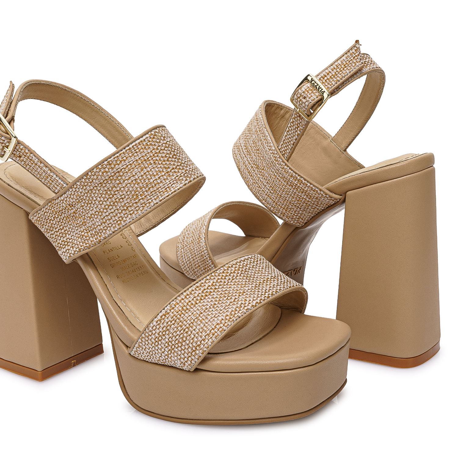 Sandalia D'orsay Casual KATHE-2609 Beige Piazza - Imagen 2