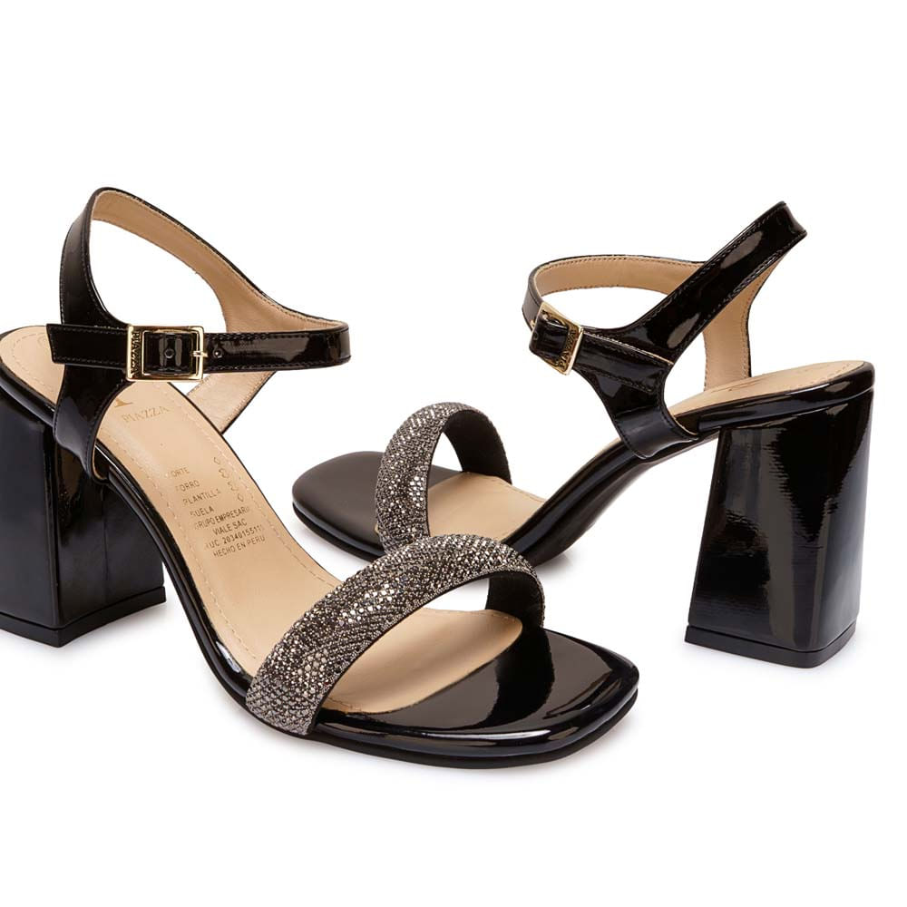 Sandalia D'orsay Casual KATHE-2614 Negro Piazza - Imagen 3