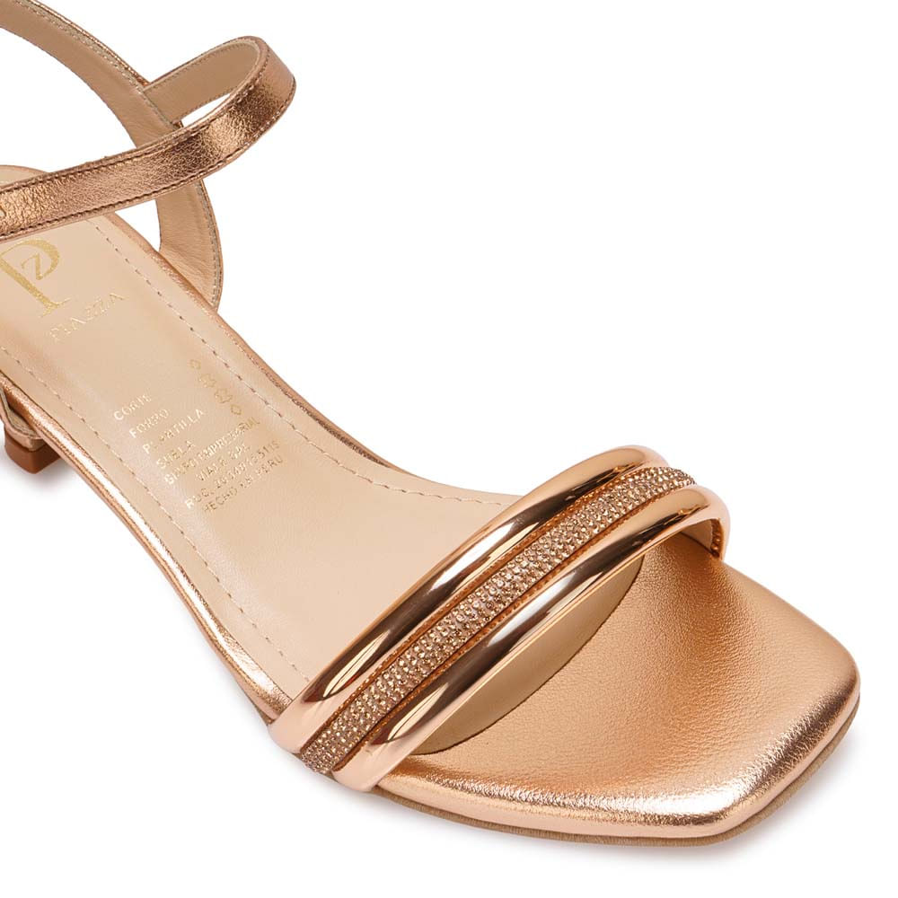Sandalia D'orsay Casual KATHE-2617 Oro Rosa Piazza - Imagen 2