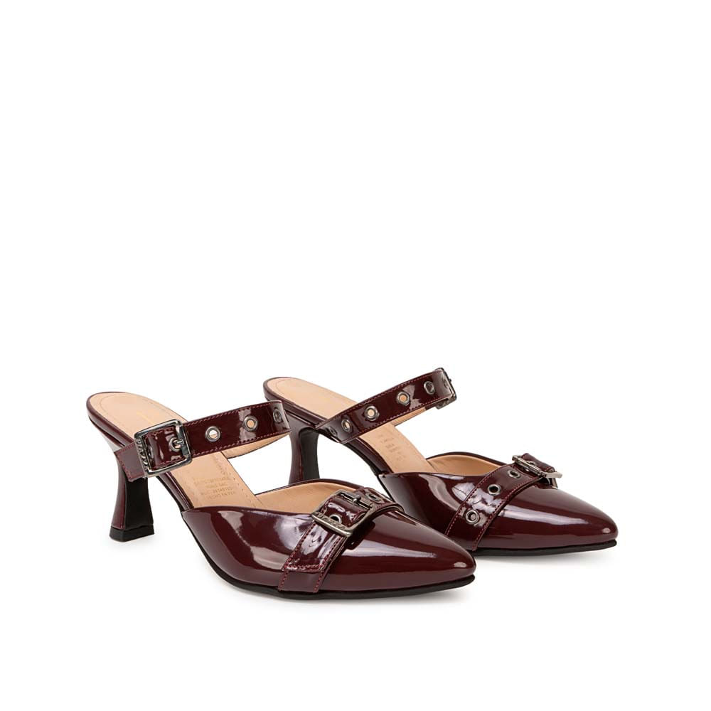 Zapato Stiletto Casual KATHE-2622 Vino Piazza - Imagen 4