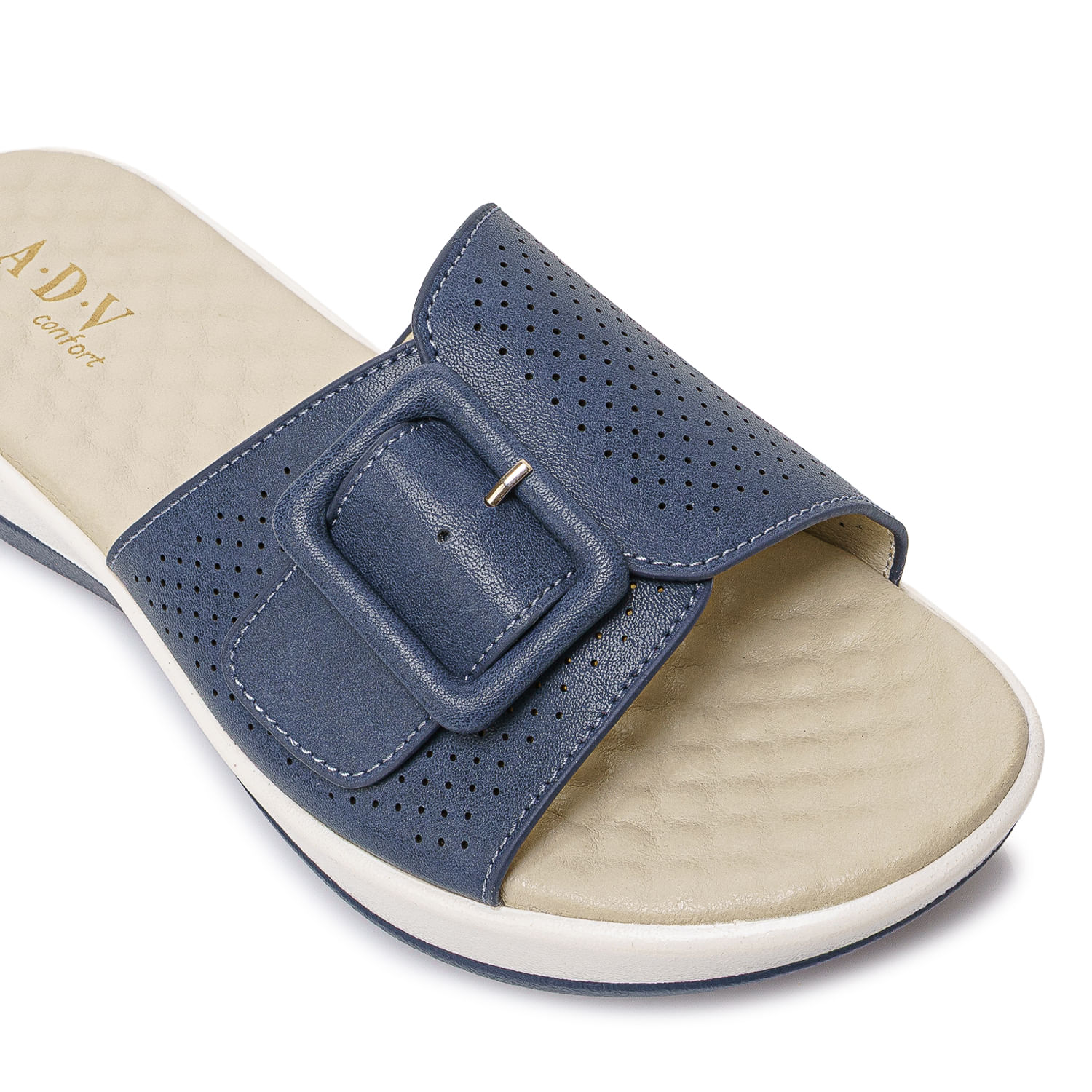 Sandalia Slide Casual LAU-2605 Azul Denim ADV - Imagen 3