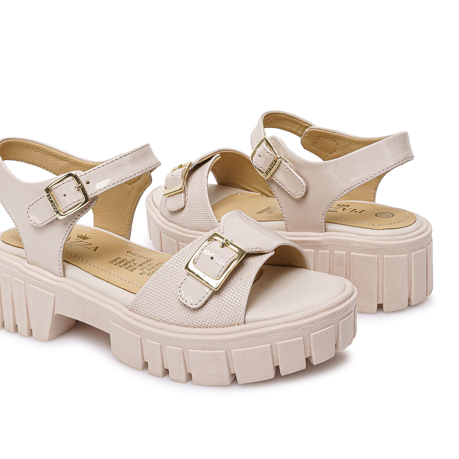 Sandalia D'Orsay Casual LIA-2602 Hueso Piazza Kids - Imagen 3