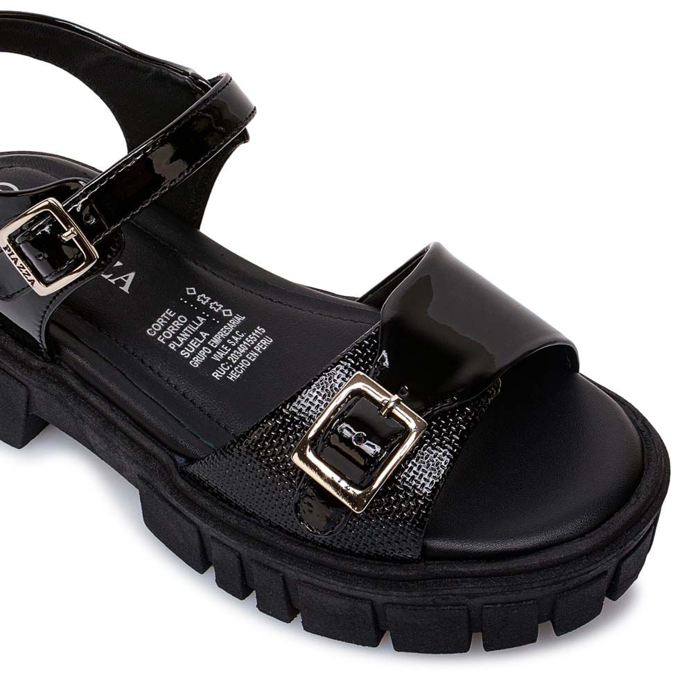Sandalia D'Orsay Casual LIA-2602 Negro Piazza Kids - Imagen 11