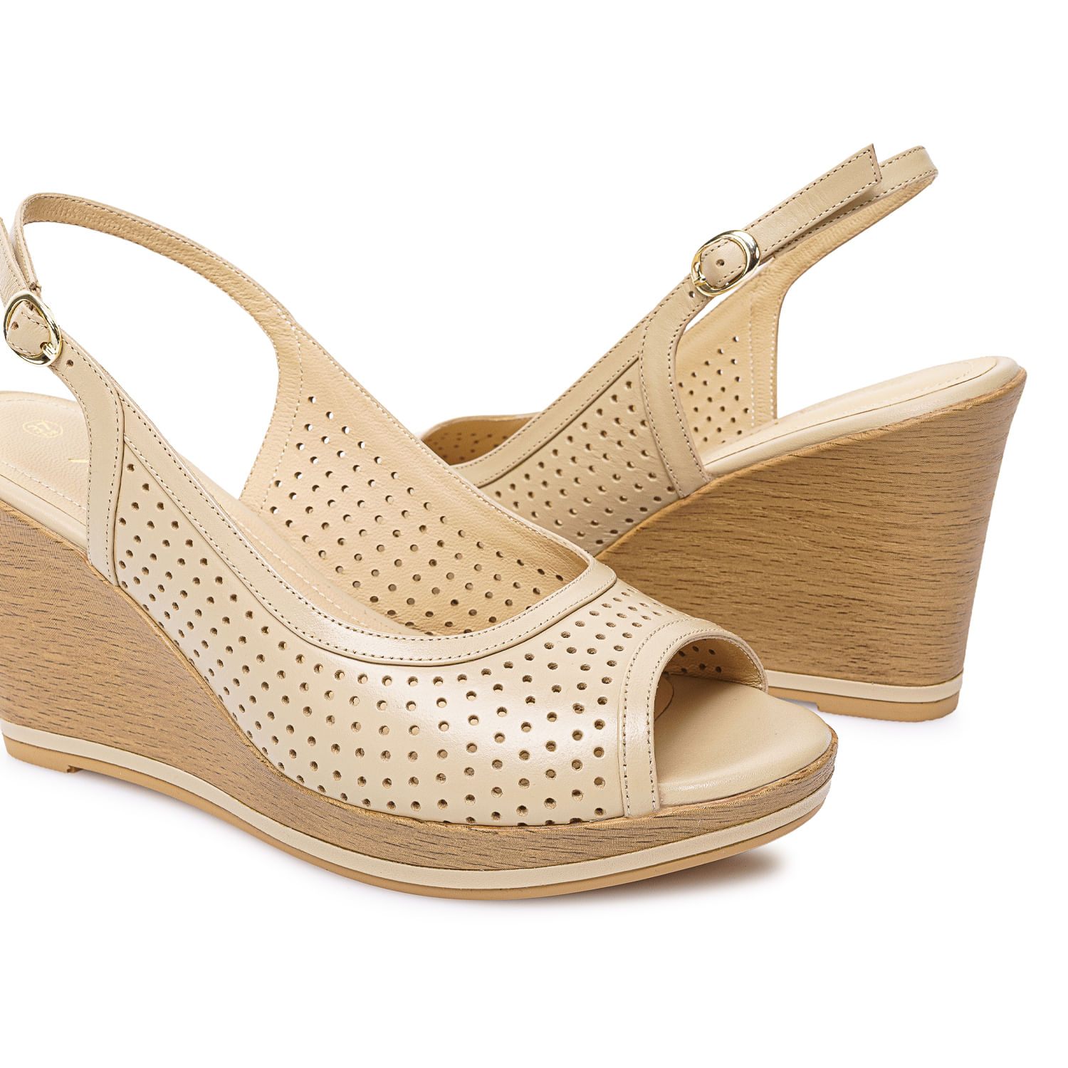 Sandalia Peep Toe Casual LINDA-2602 Pele Viale Cuero - Imagen 2