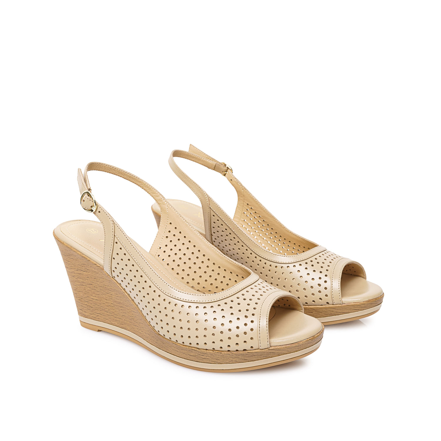 Sandalia Peep Toe Casual LINDA-2602 Pele Viale Cuero - Imagen 8