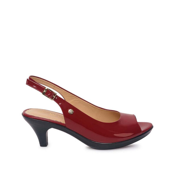 Sandalia Peep Toe Casual LINDA-2610 Cramberry Viale Cuero