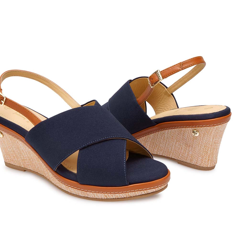 Sandalia D'orsay Casual MARC-2608 Azul Piazza - Imagen 3