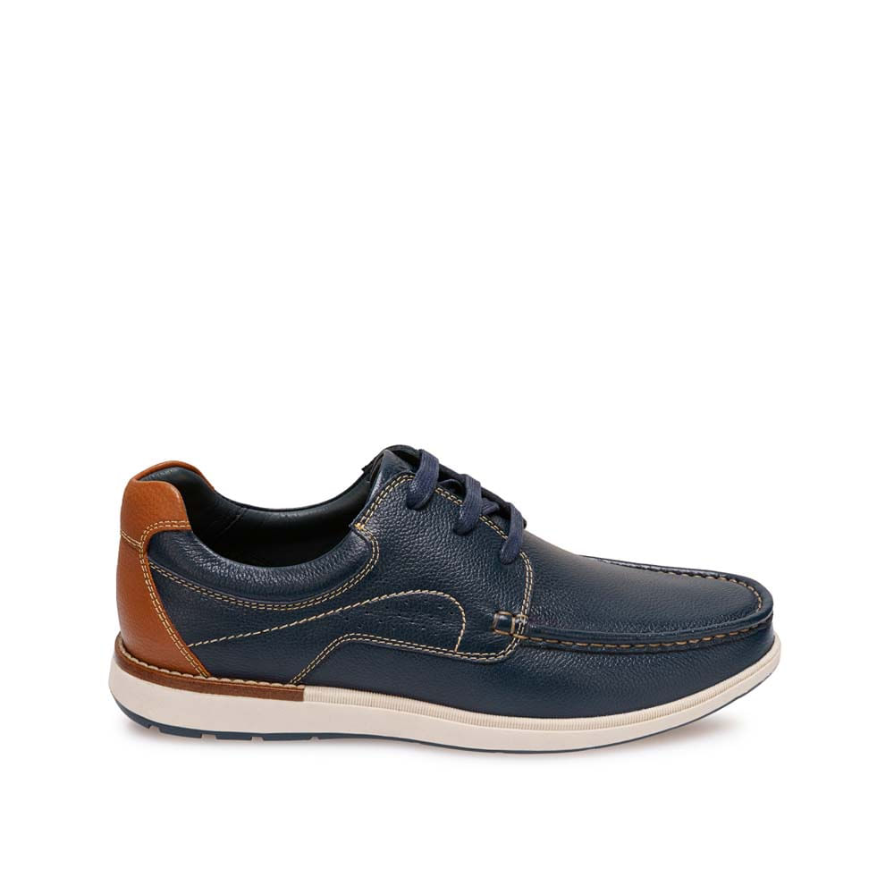Zapato Top Sider Casual MATEO-2603 Azul Viale Homme Cuero - Imagen 9