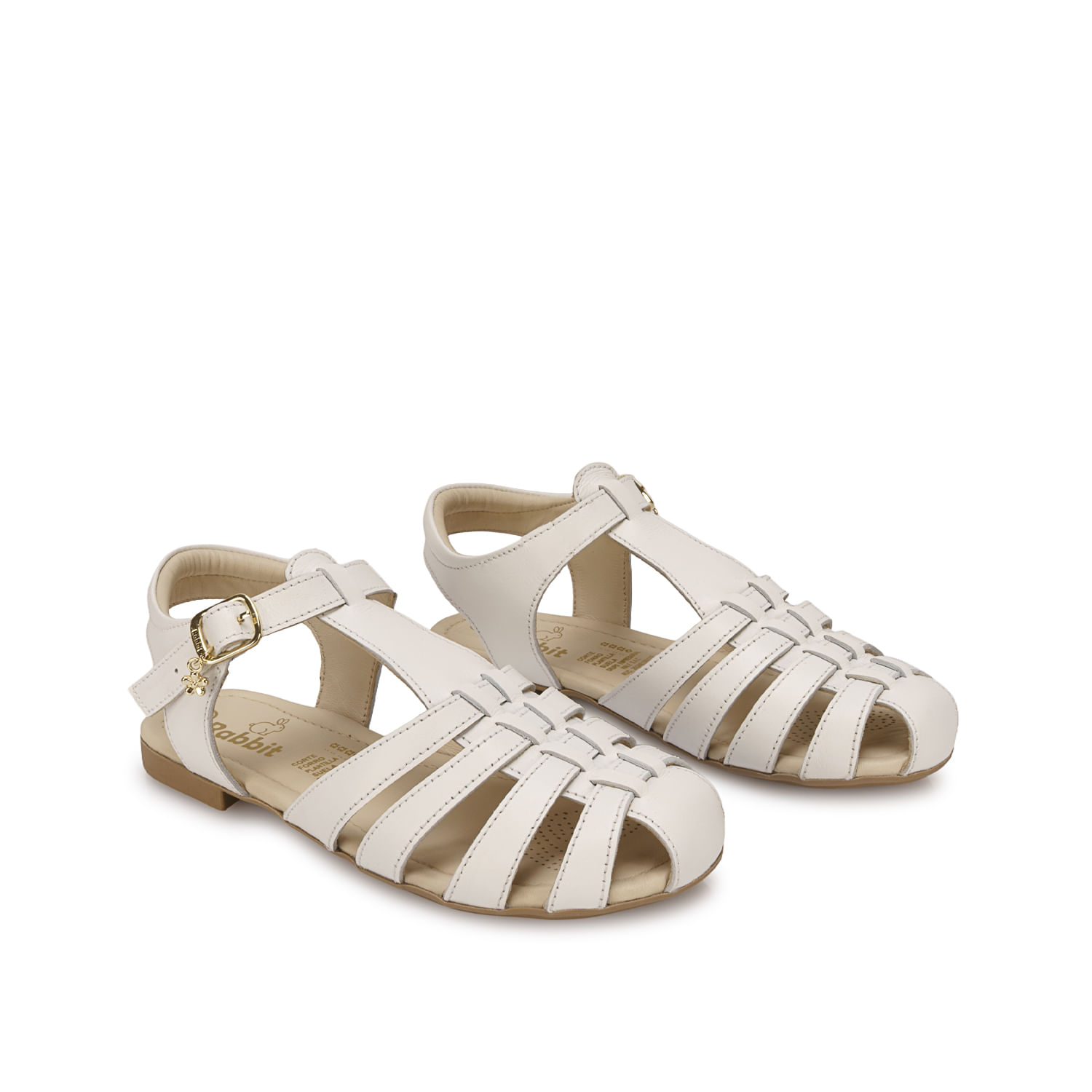 Sandalia D'orsay Casual MIA-2610 Blanco Rabbit Cuero - Imagen 16
