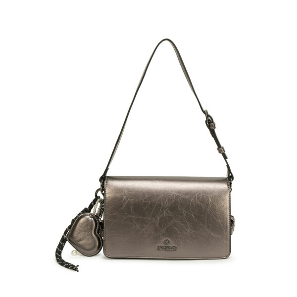 Morral Briganti Shoulder BRI-MO2610 Plata/Quem