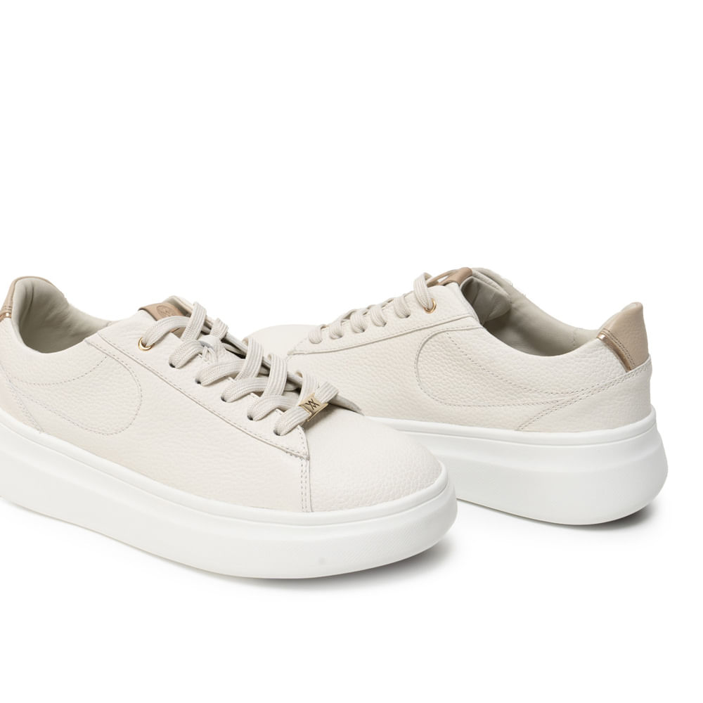 Zapatilla Casual REC-2601 Blanco Sof Viale Cuero - Imagen 7