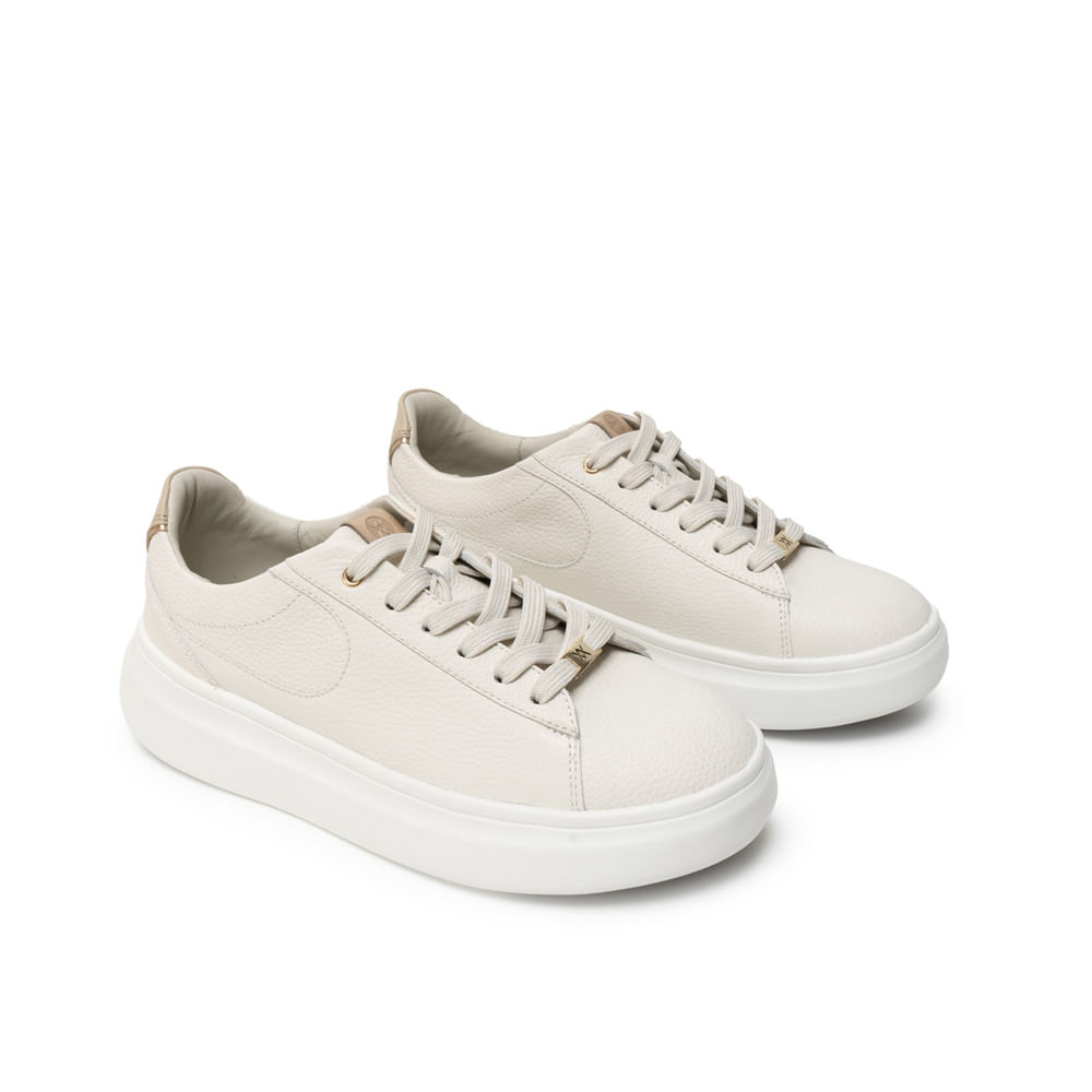 Zapatilla Casual REC-2601 Blanco Sof Viale Cuero - Imagen 8