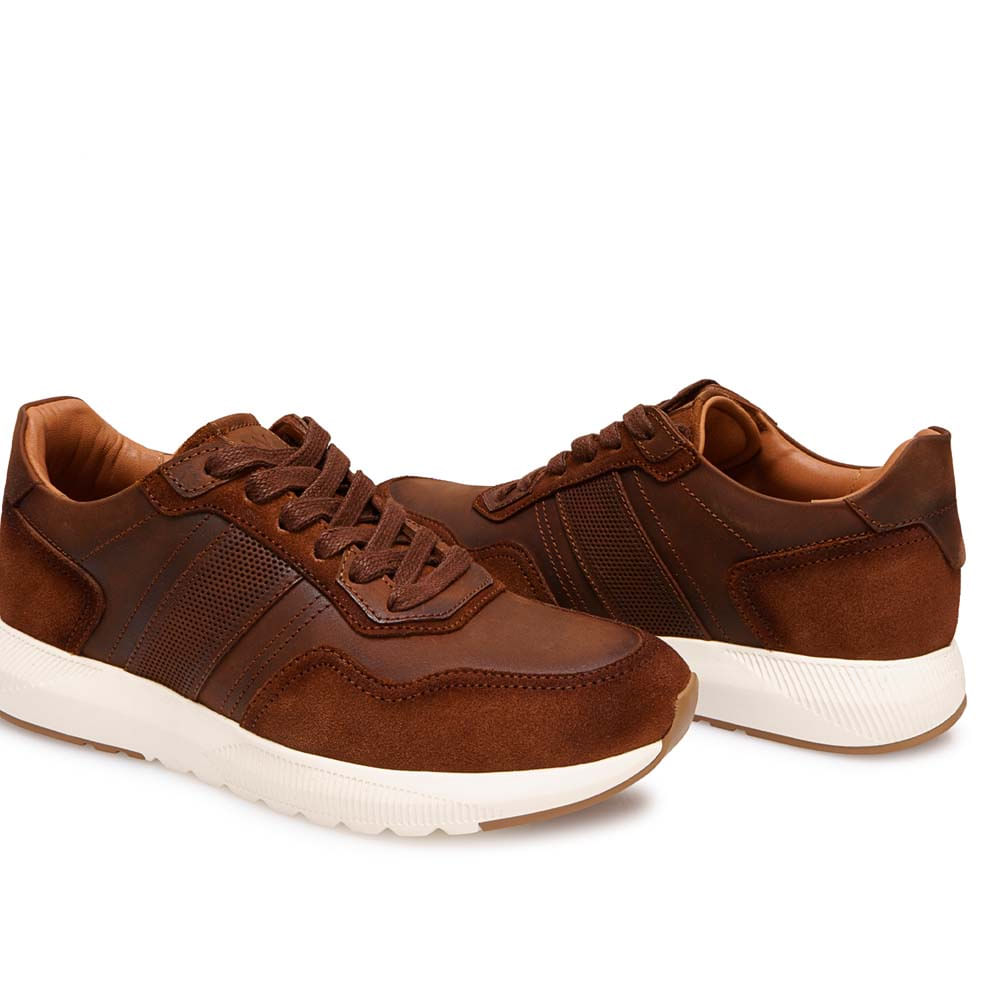 Zapatilla Casual RICARDO-2607 Castaño Viale Homme Cuero - Imagen 3