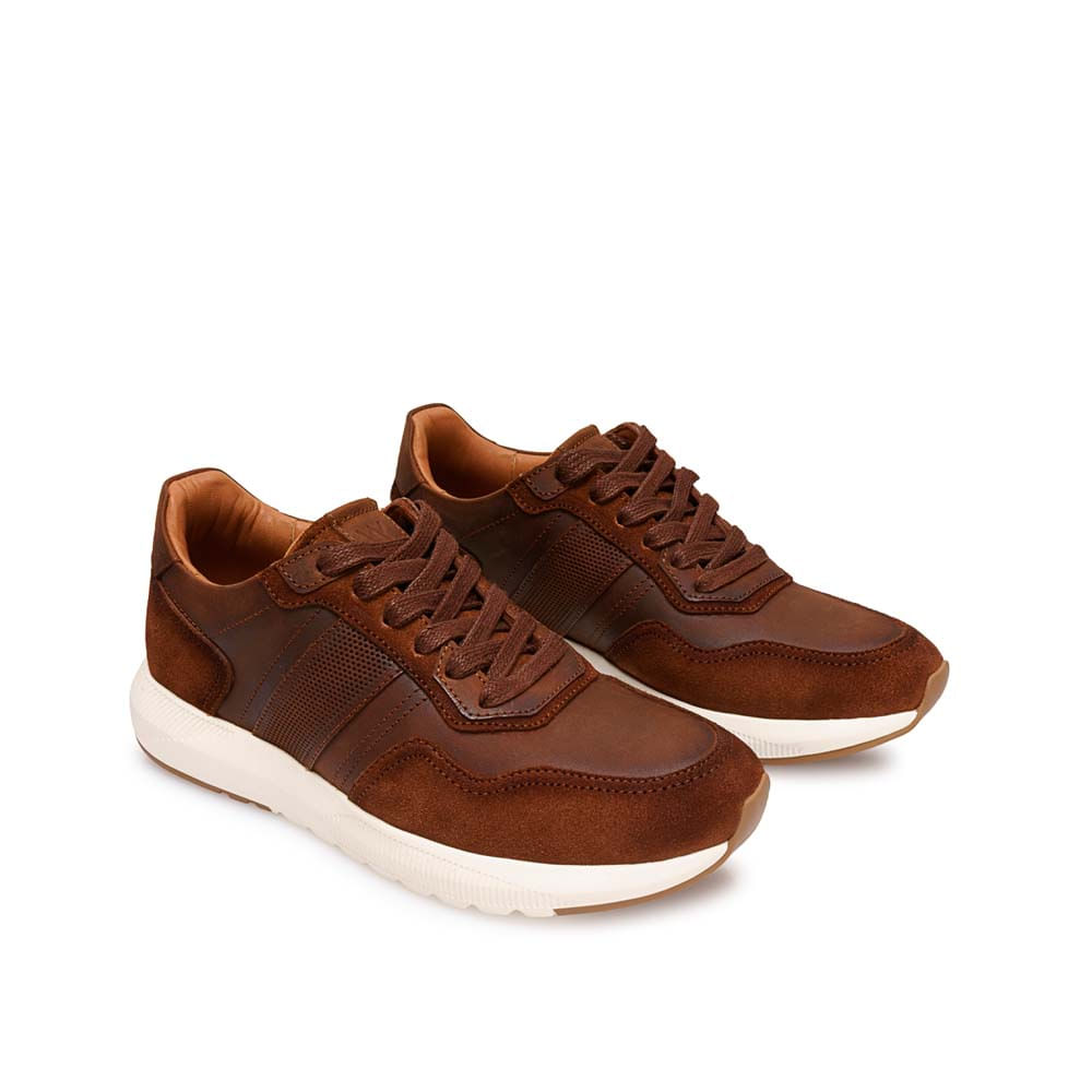 Zapatilla Casual RICARDO-2607 Castaño Viale Homme Cuero - Imagen 4