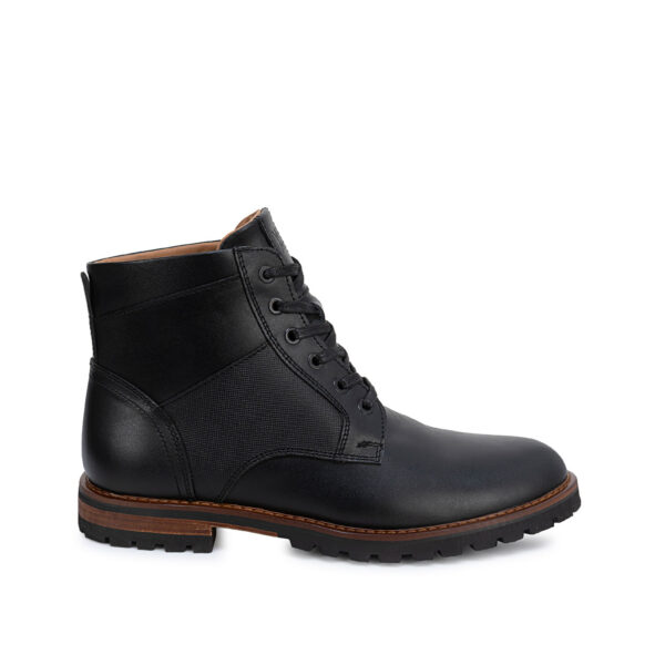 Botin Derby Casual RICARDO-2609 Negro Viale Homme Cuero