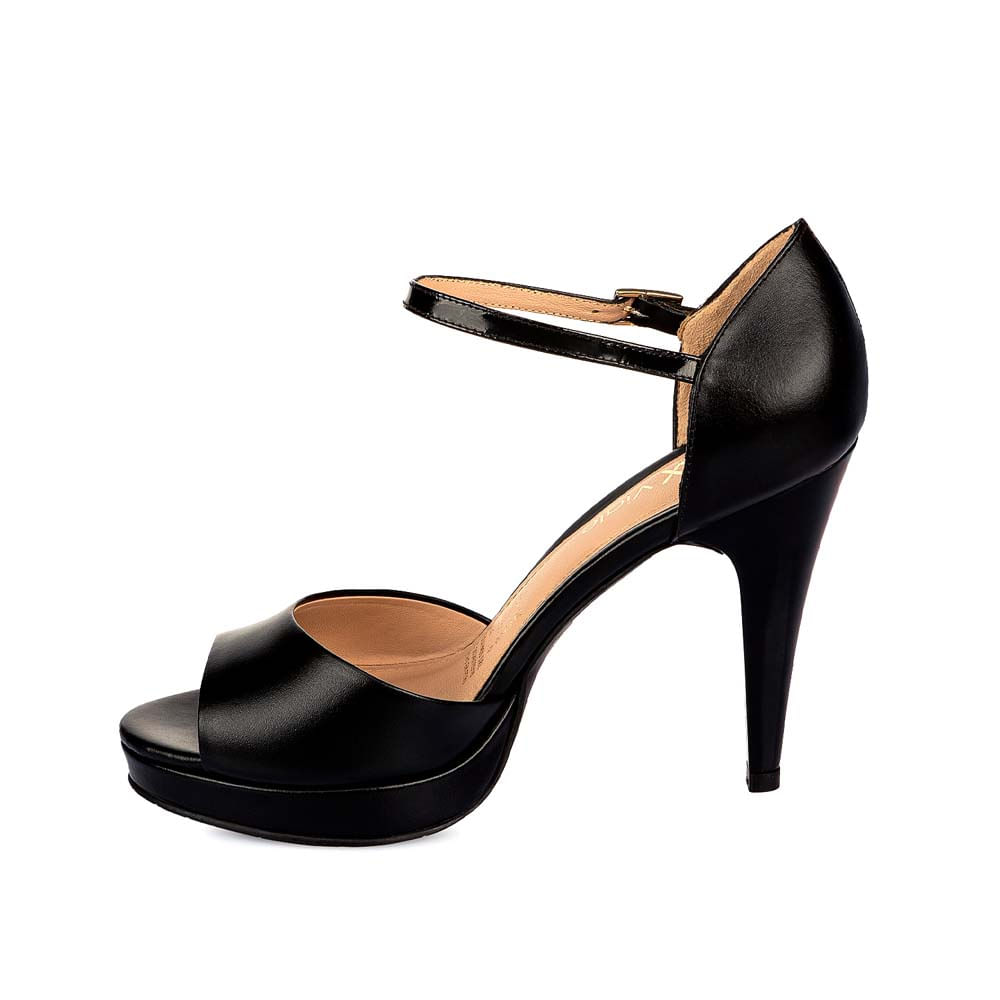Sandalia D'orsay Casual HER-2502 Negro Viale Cuero - Imagen 2